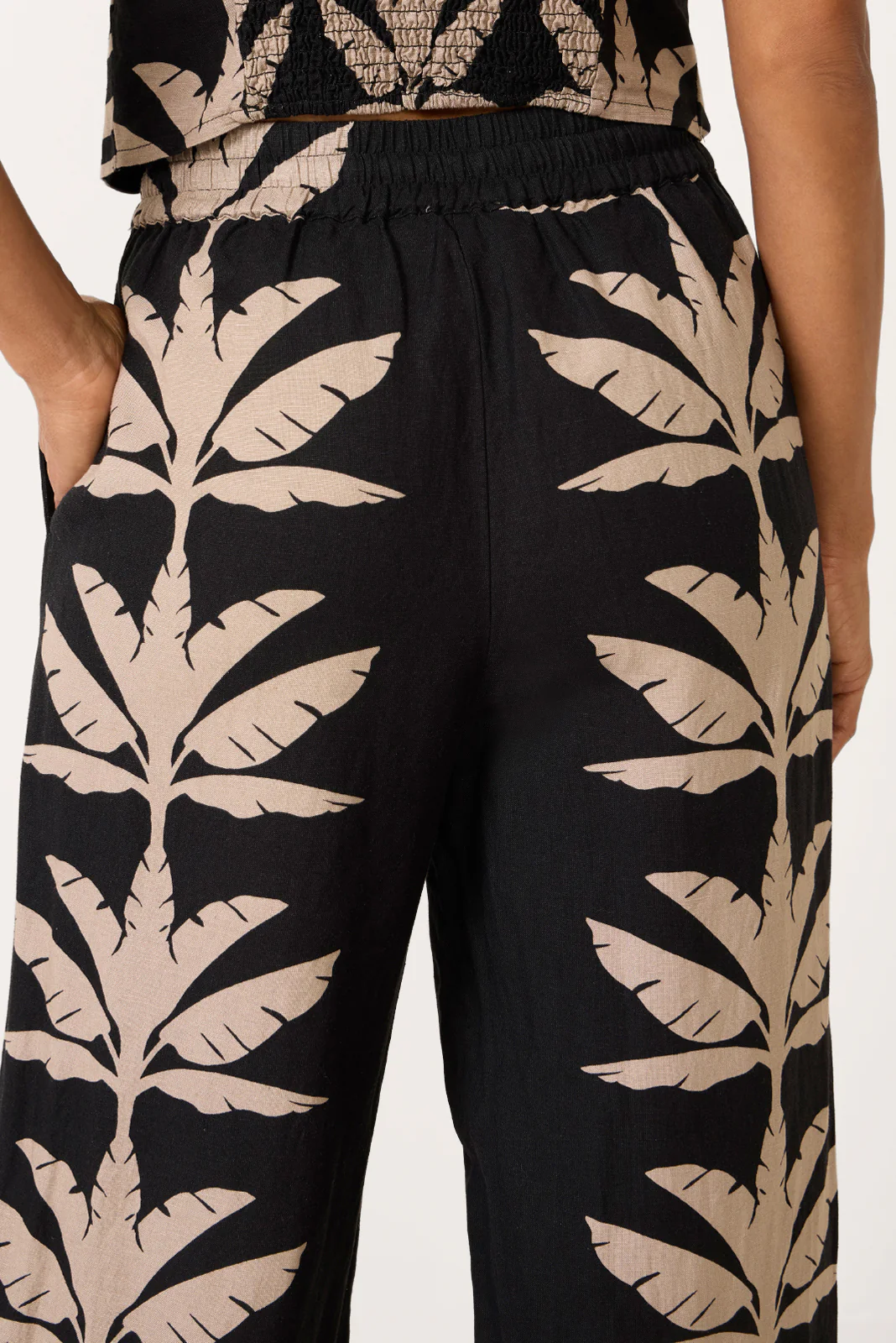 Dani Wide Leg Linen Pant - Image 3