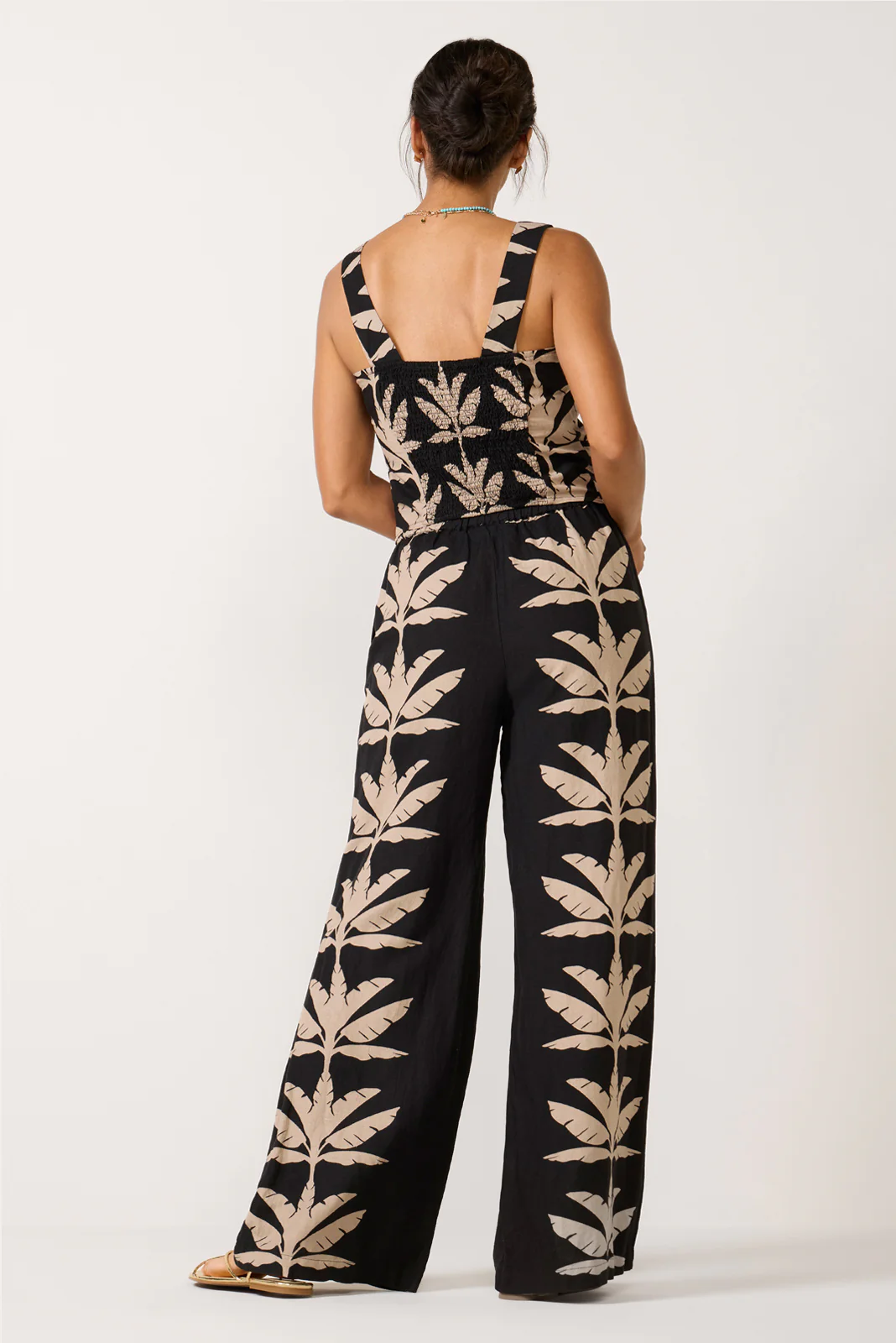 Dani Wide Leg Linen Pant - Image 4
