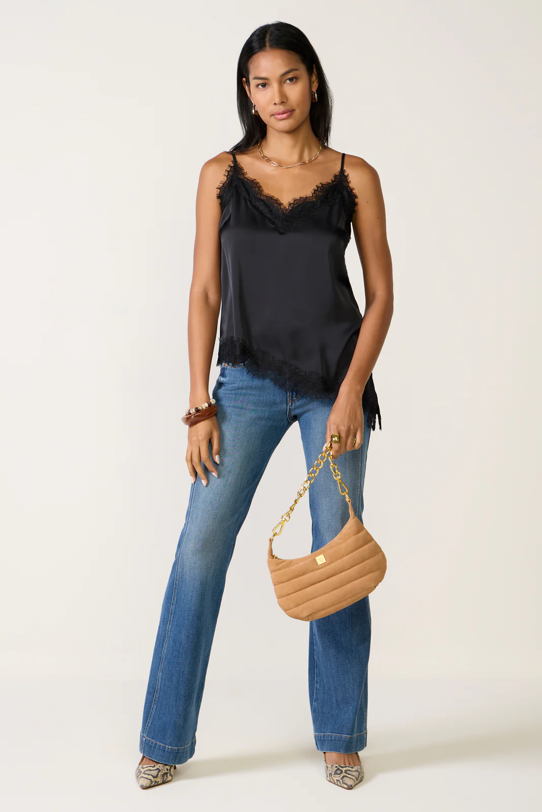 Dawn Asymmetrical Lace Cami - Image 2