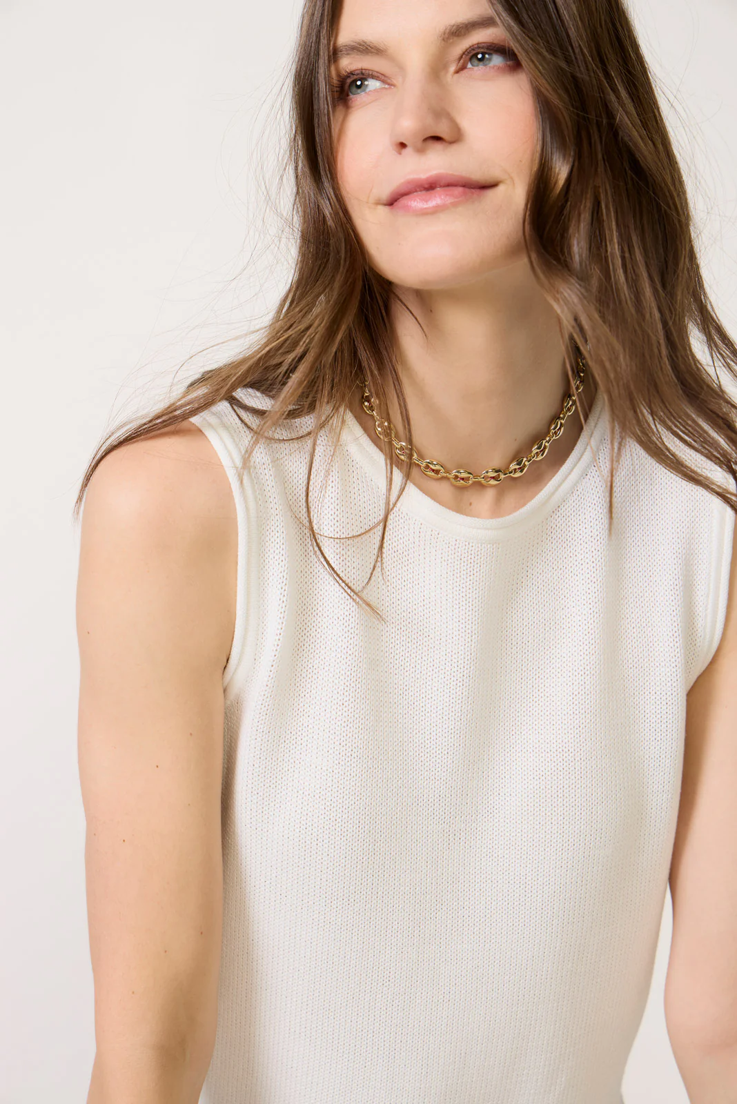 Demi Sleeveless Asymmetrical Sweater - Image 3
