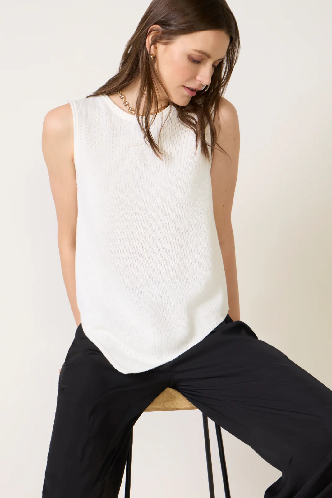Demi Sleeveless Asymmetrical Sweater - Image 6