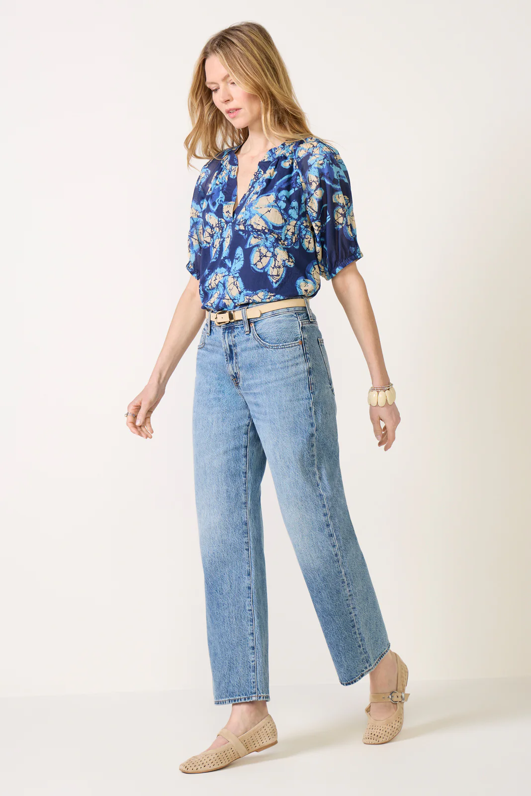 Drew Split Neck Blouse - Image 2
