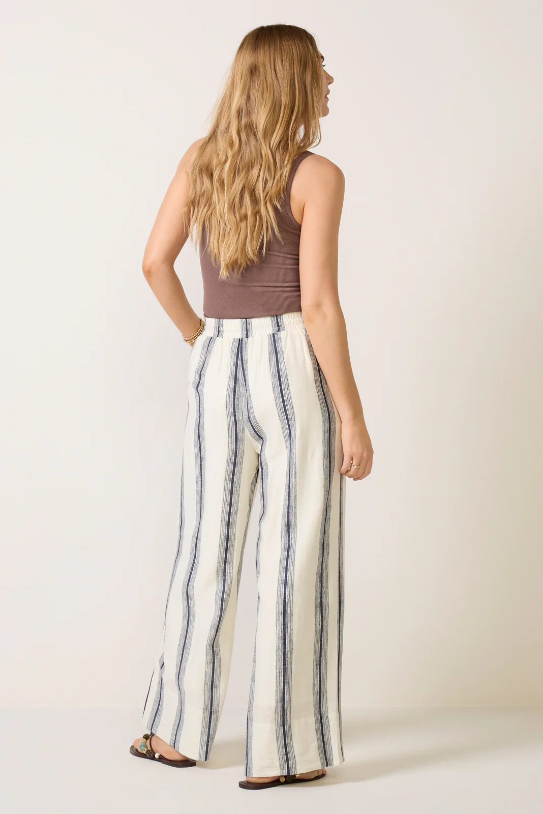 Drew Stripe Wide Leg Pant - Image 4