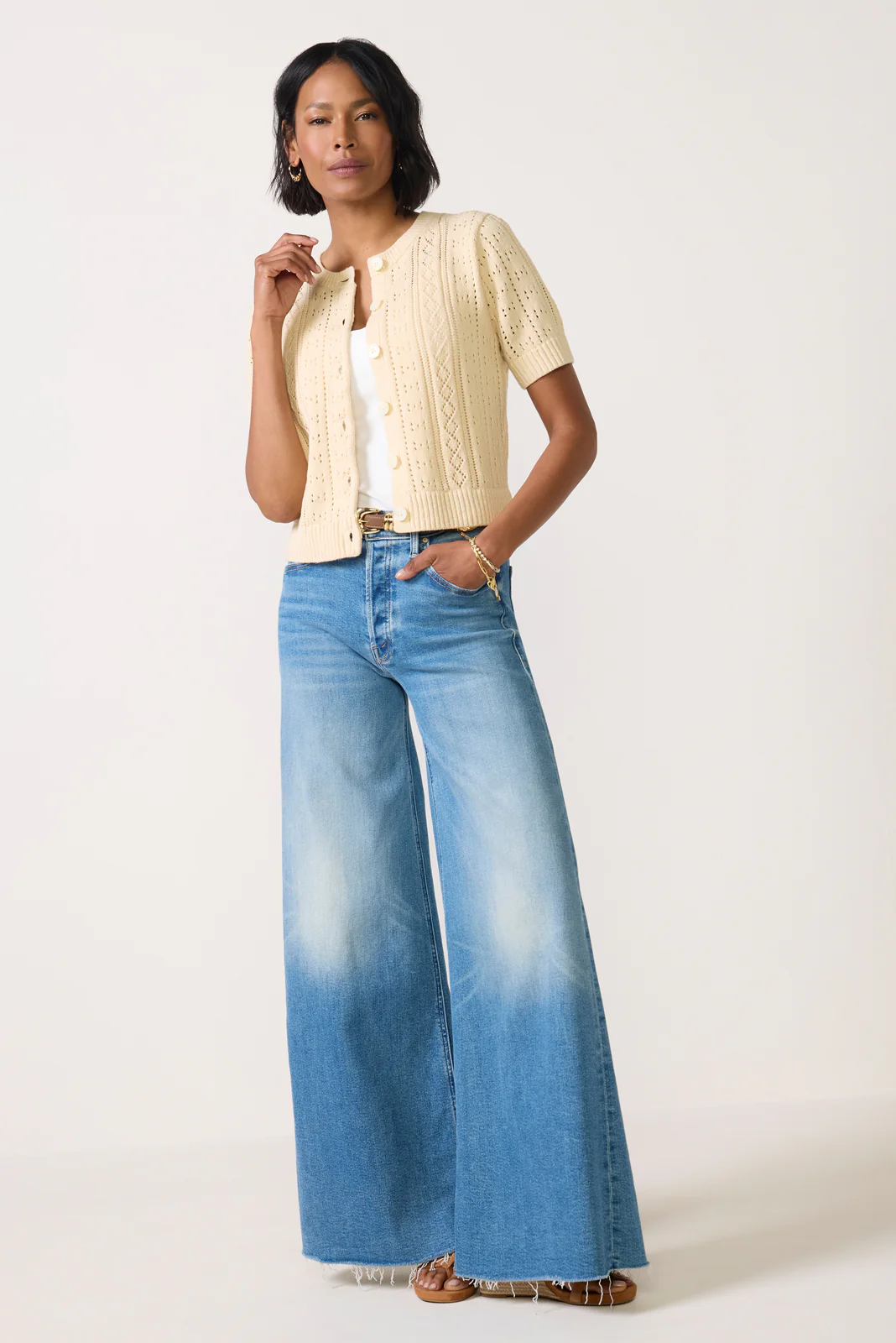 Elle Pointelle Cardigan - Image 2
