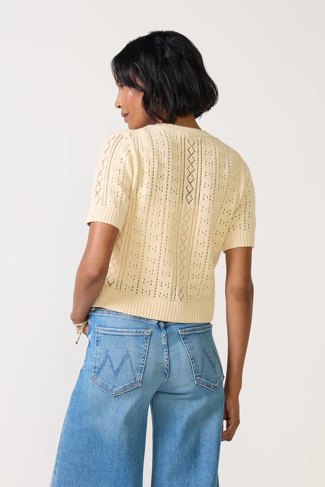 Elle Pointelle Cardigan - Image 4