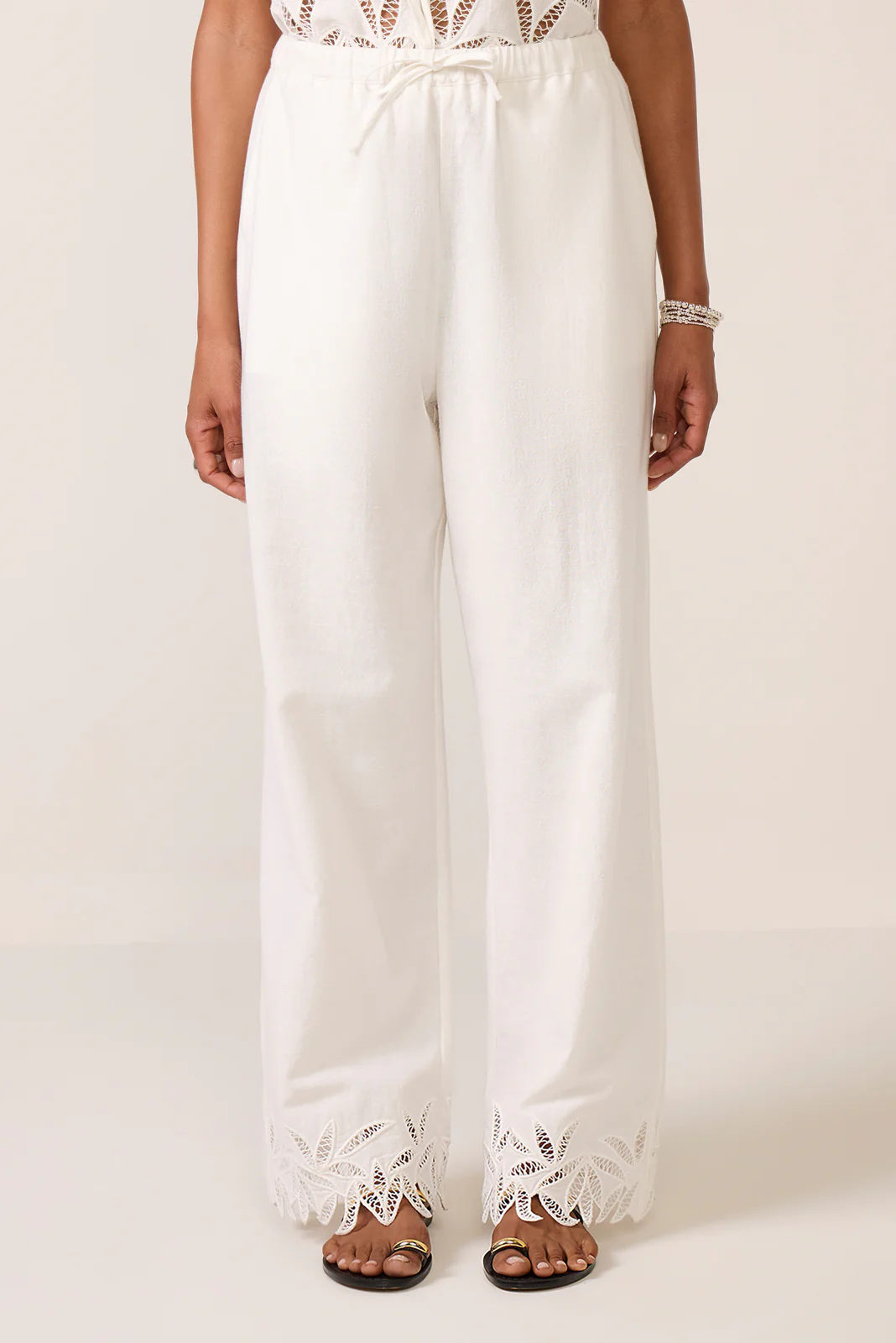 Emmie Embroidered Wide Leg Pant - Image 6