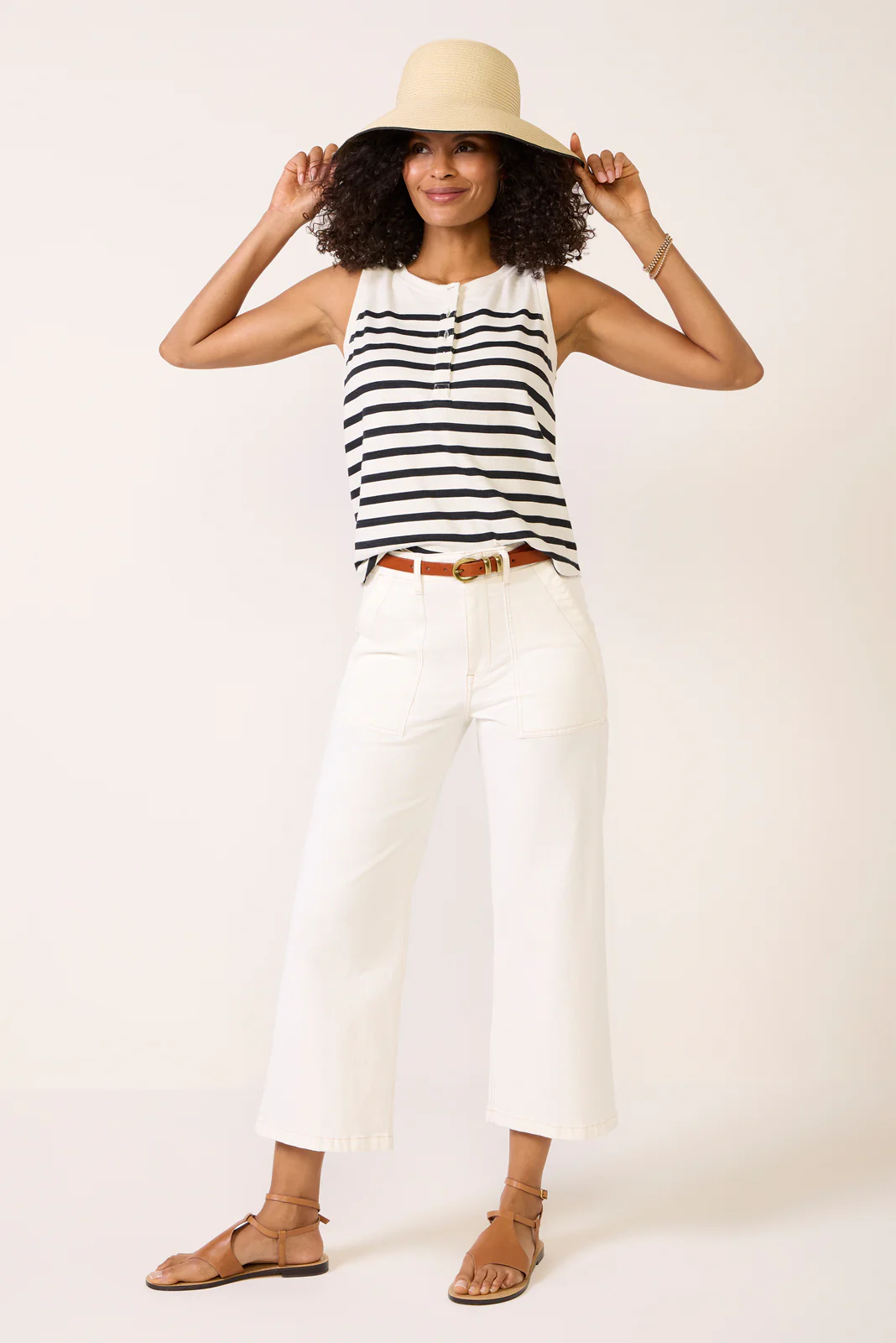 Esme Striped Henley Tank