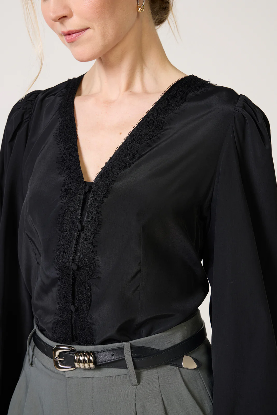 Eva Lace Front Blouse - Image 3