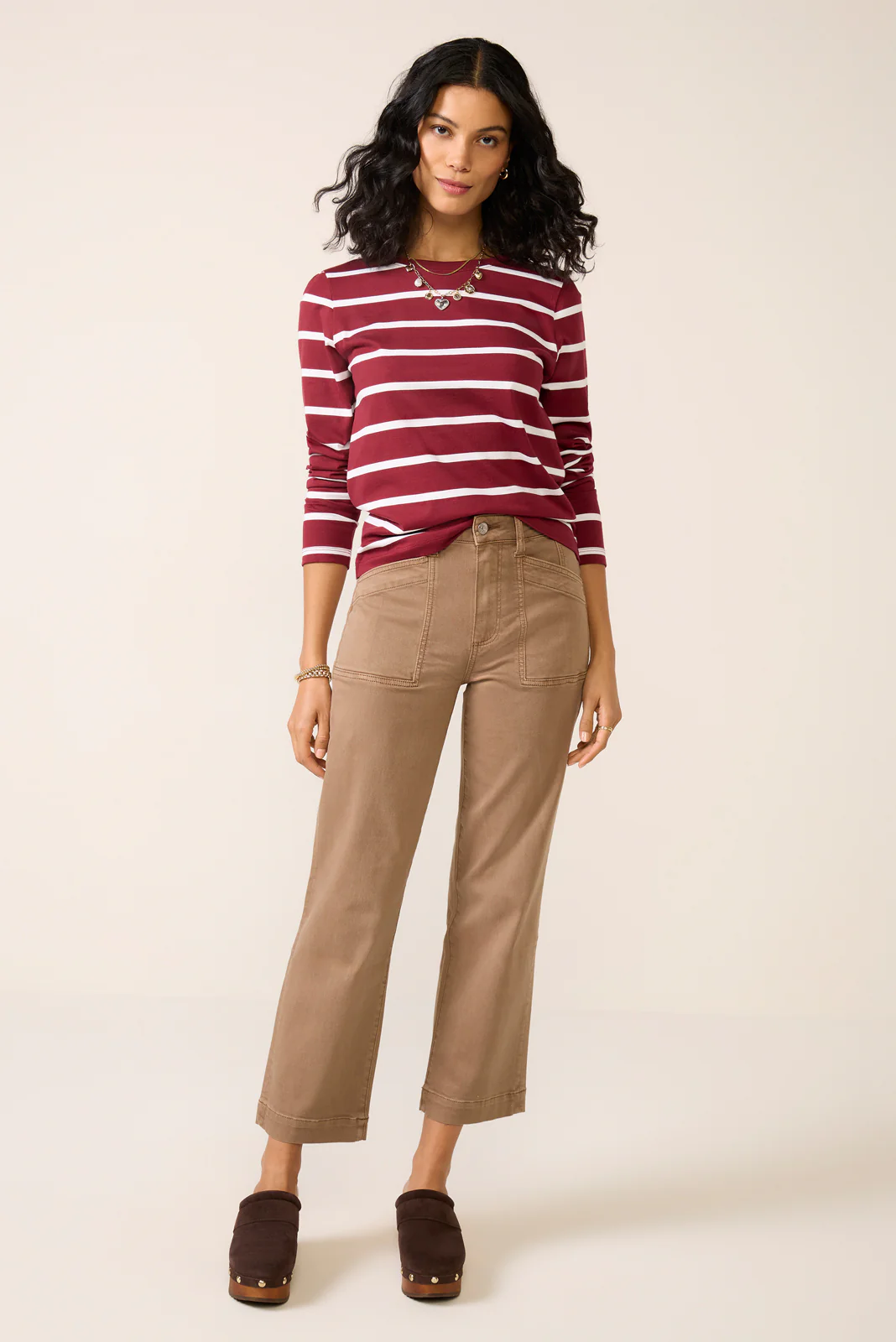 Ever Perfect Long Sleeve Stripe Tee - Image 6
