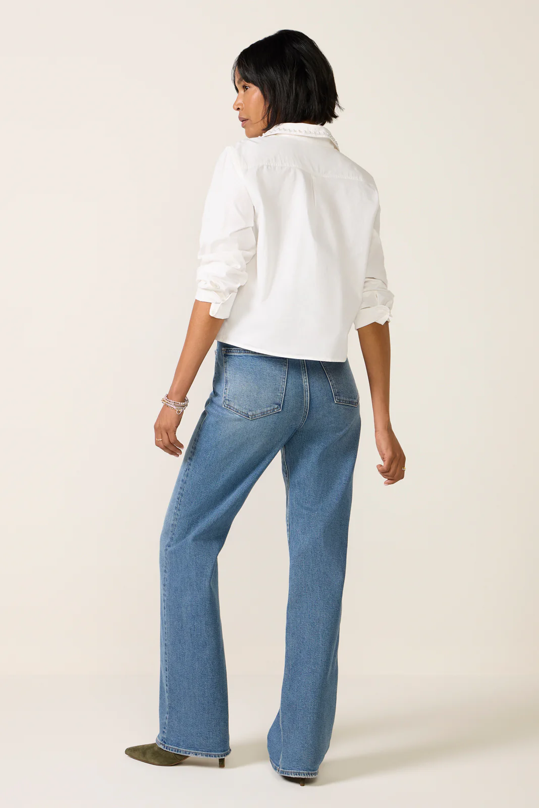 Evie High Rise Slim Bootcut Jean - Image 4
