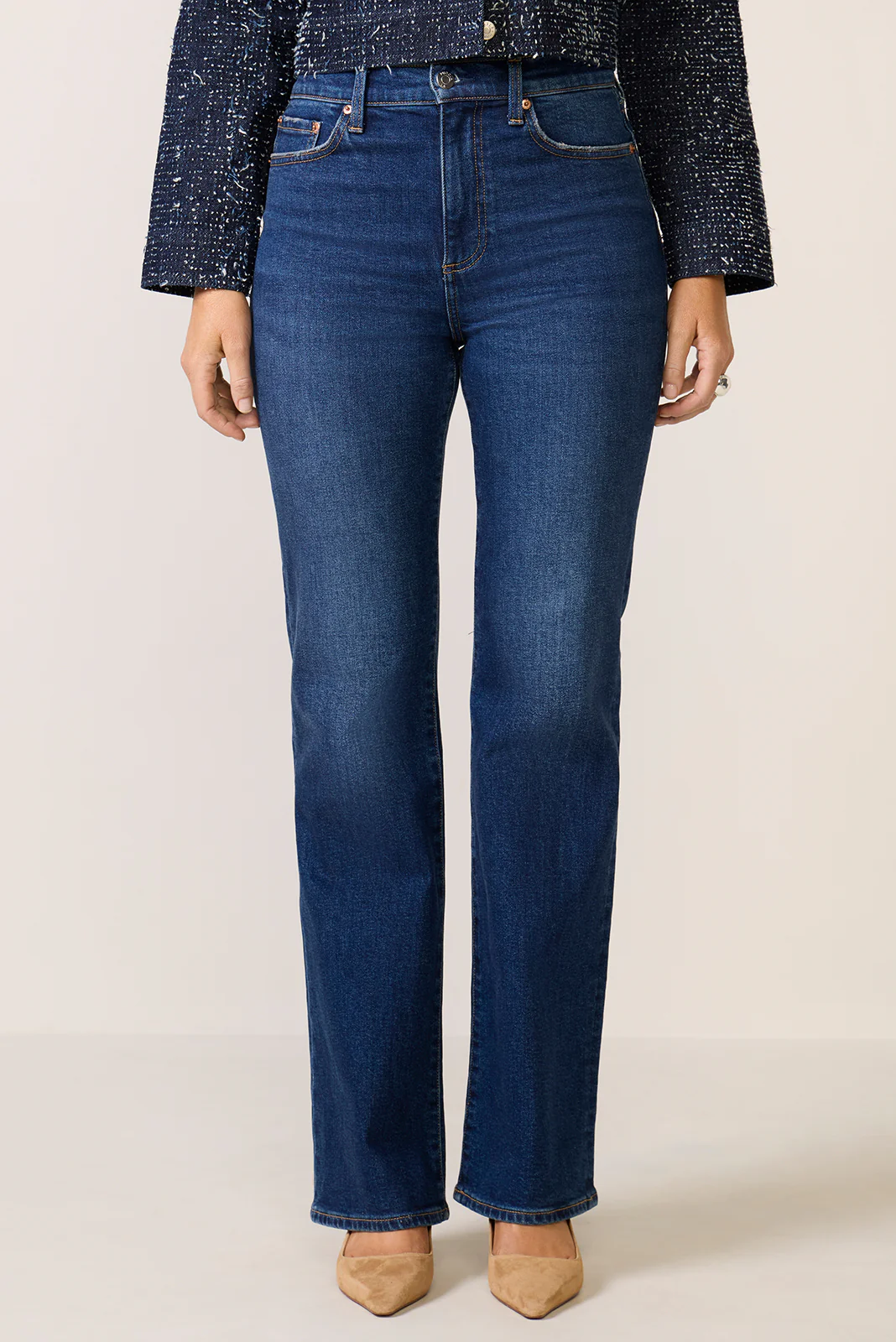 Evie High Rise Slim Bootcut Jean - Image 5