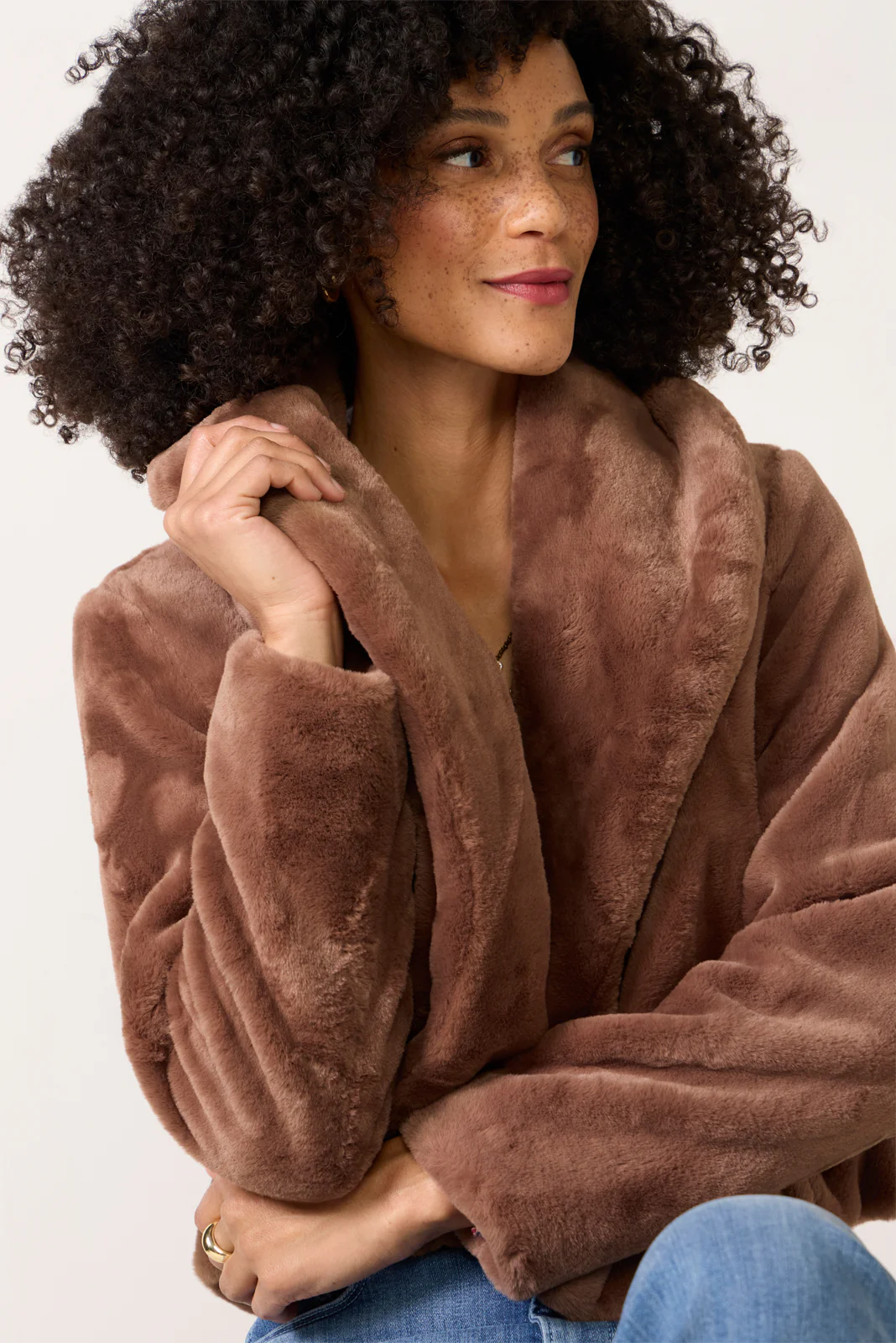 Faux Fur Jacket - Image 3