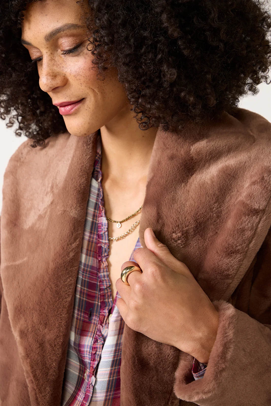 Faux Fur Jacket - Image 4