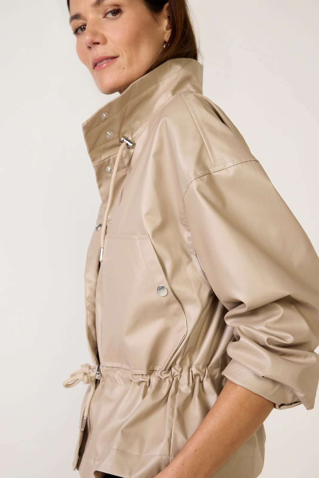 Faux Leather Bomber - Image 3