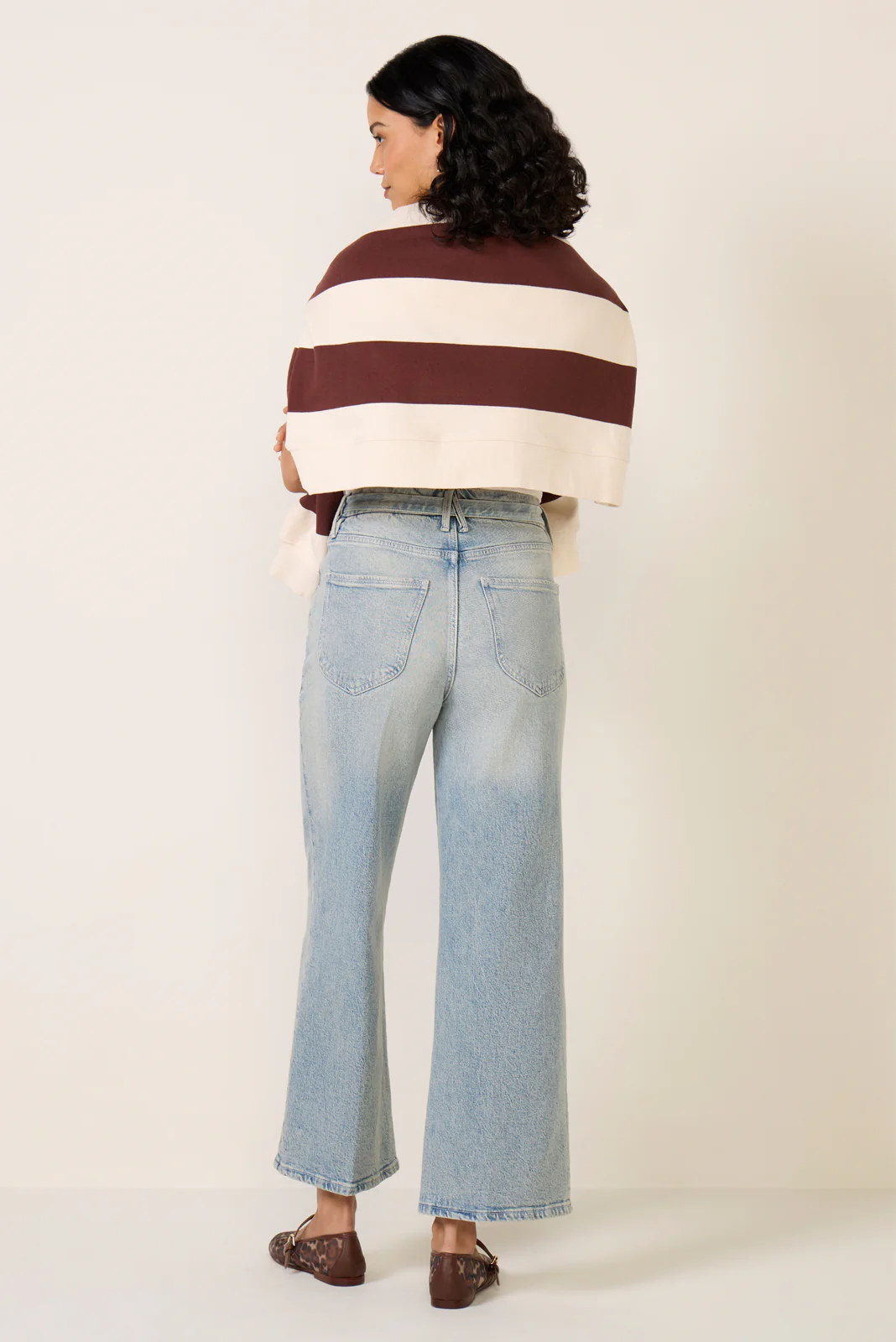 Good Waist Palazzo Crop Jean - Image 4
