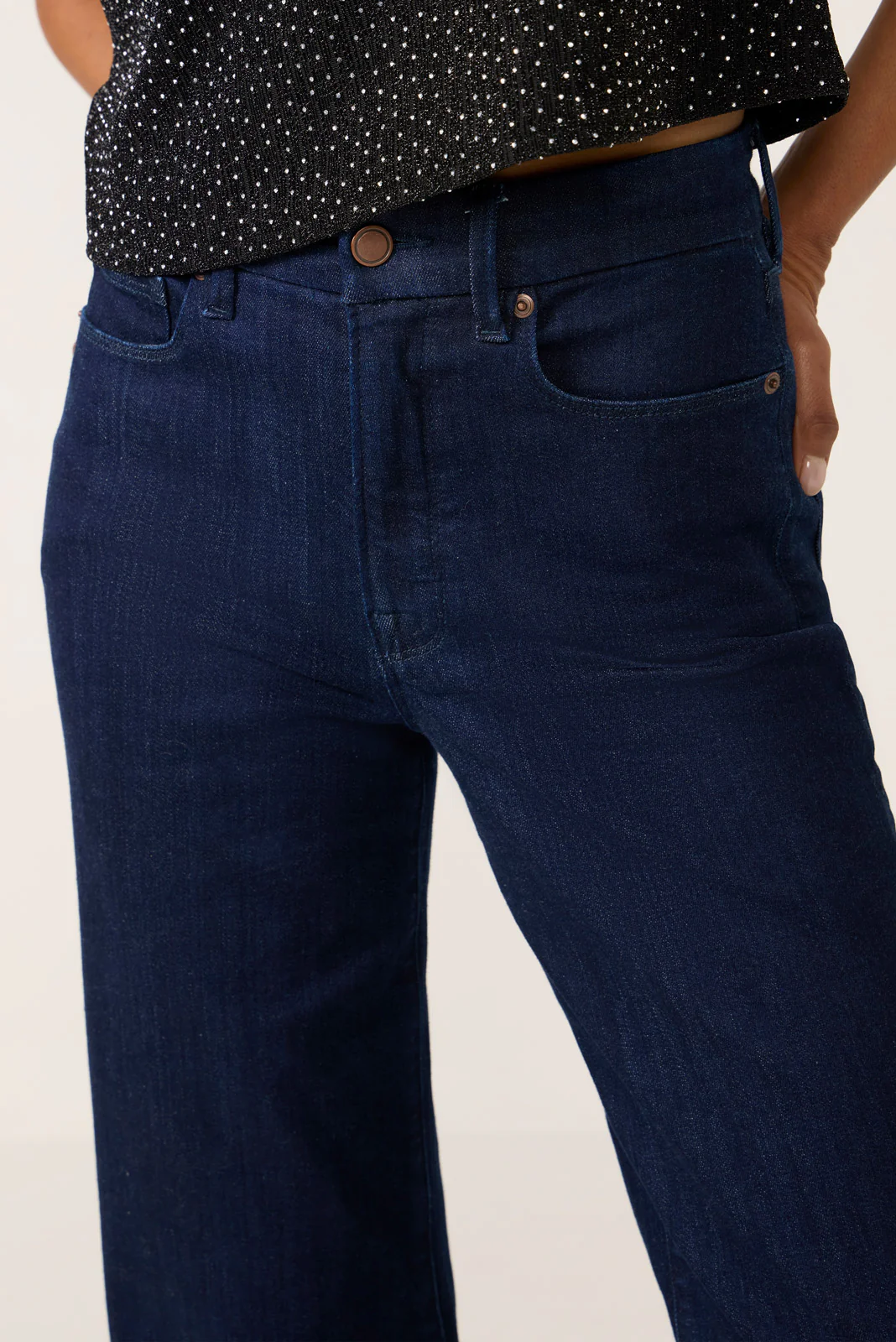 Good Waist Palazzo Wide Leg Jean - Image 3