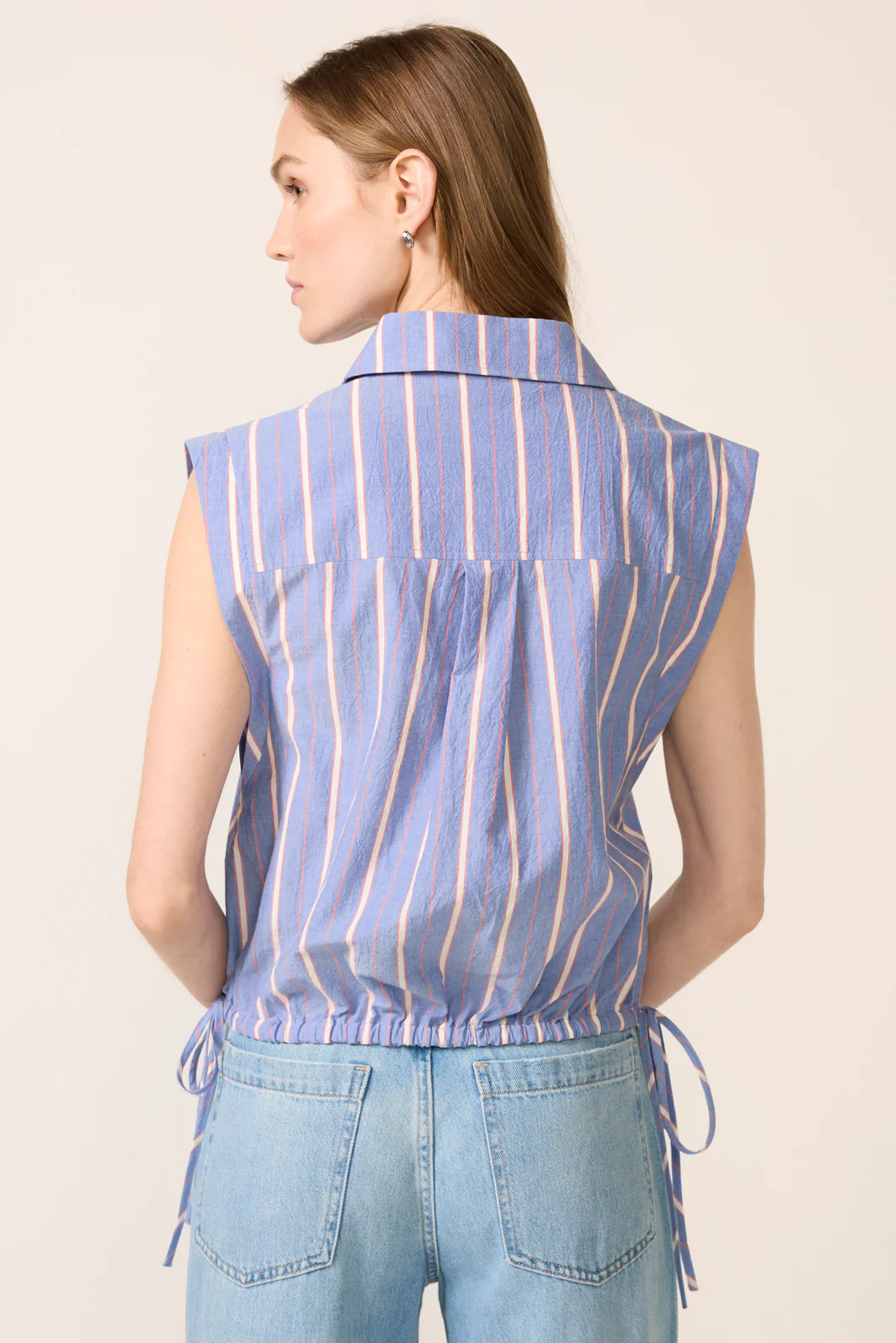 Gwen Side Tie Popover Top - Image 4