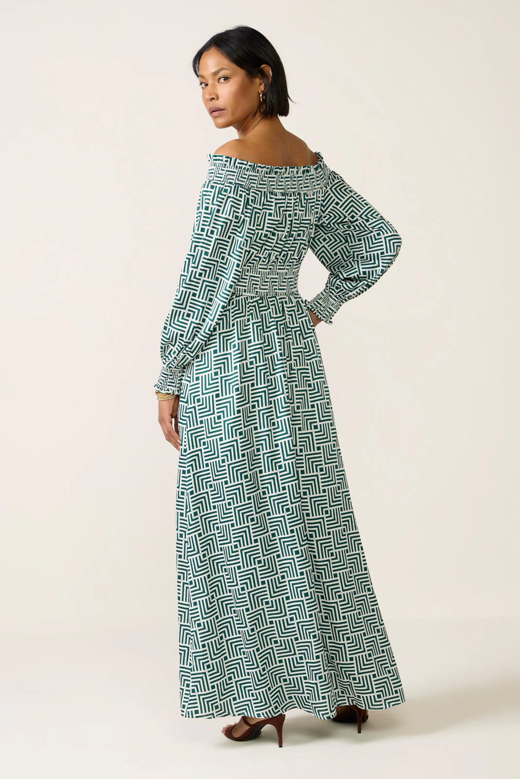 Hailey Off the Shoulder Maxi Dress - Image 4