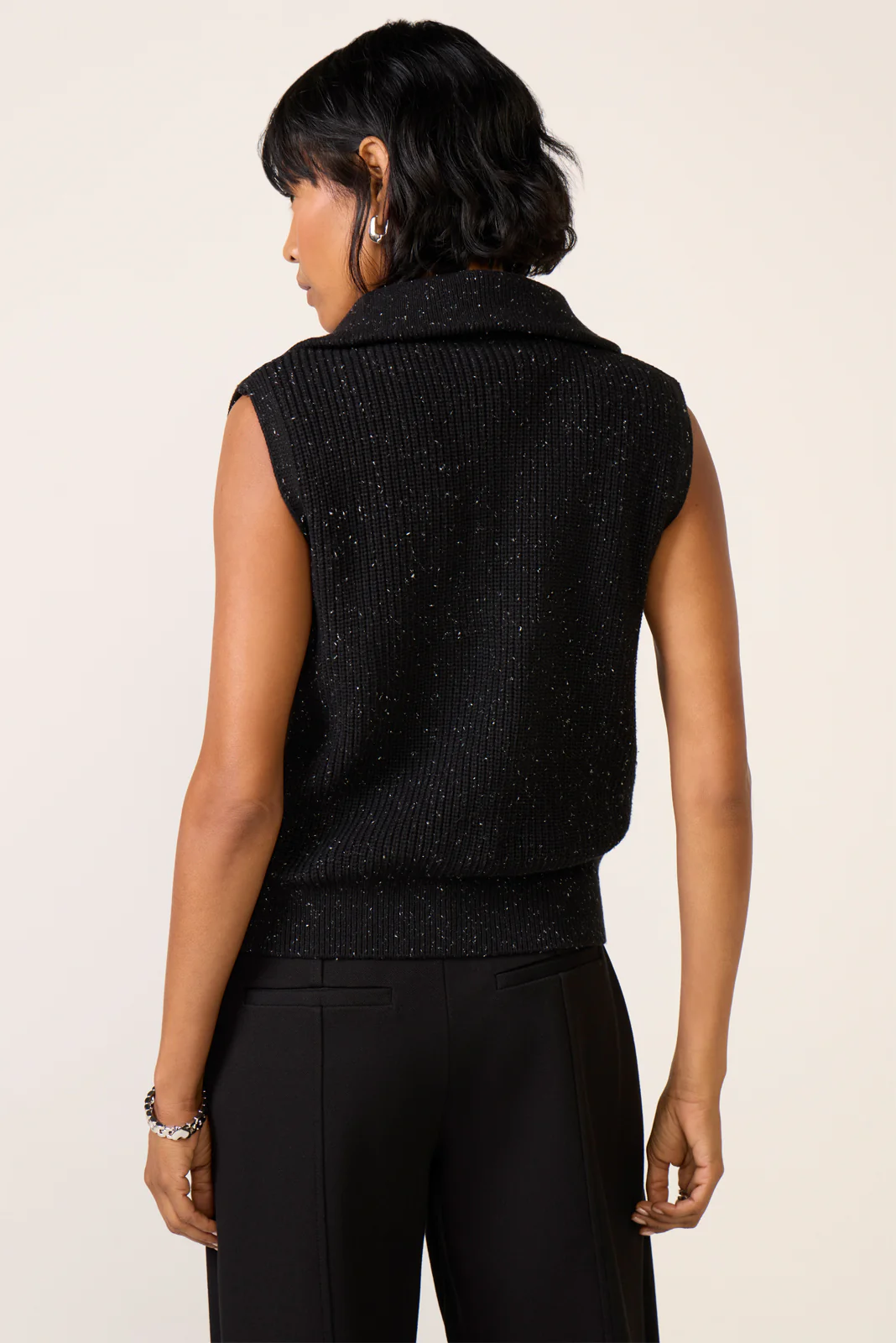 Hally Half Zip Rib Vest - Image 4