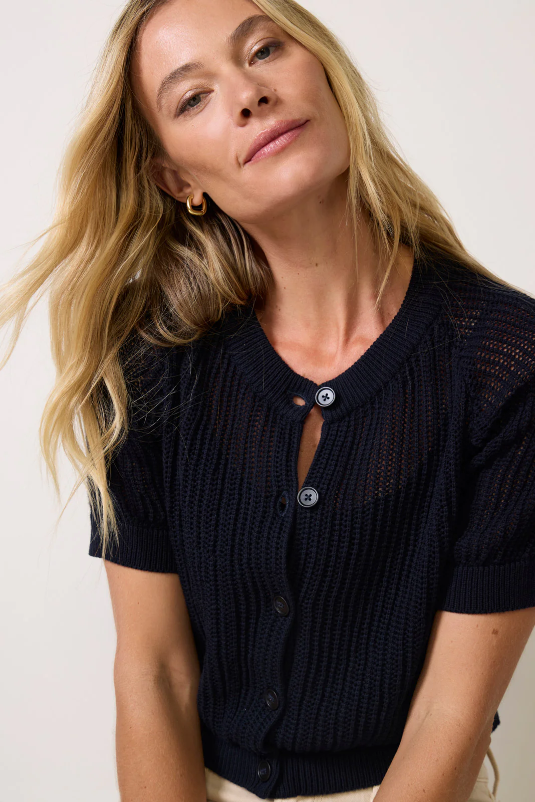 Harper Open Stitch Cardigan - Image 3