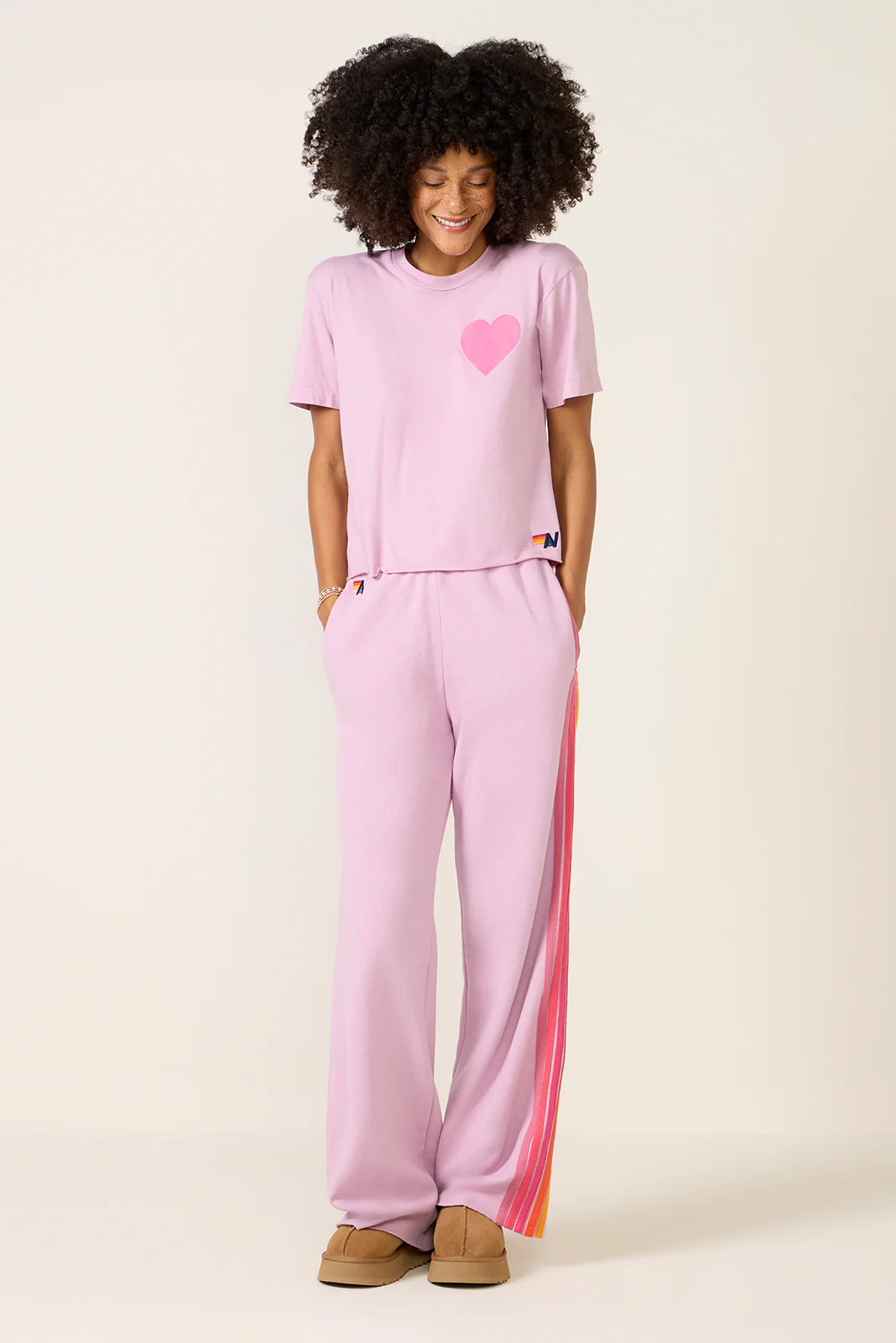 Heart Print Boyfriend Tee - Image 5