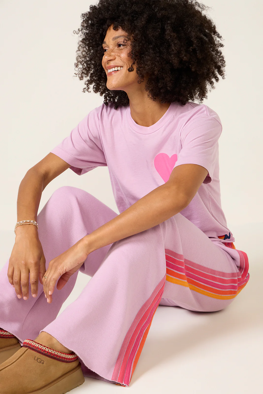 Heart Print Boyfriend Tee - Image 6