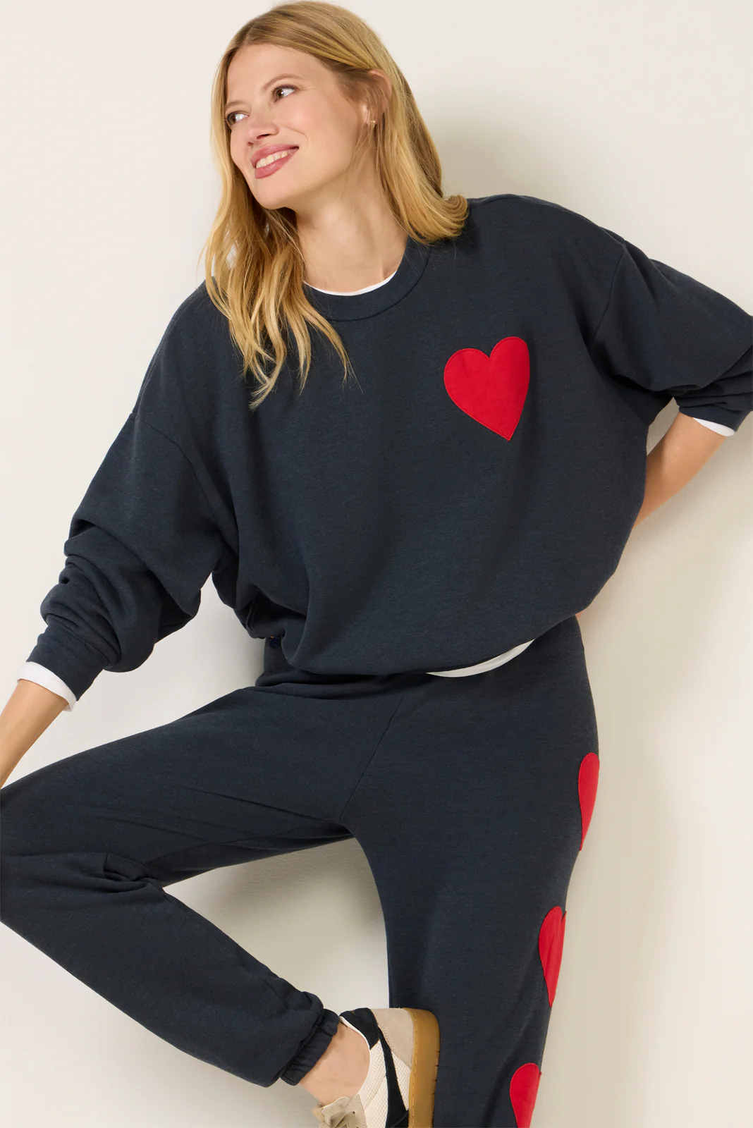 Heart Stitch Crew Sweatshirt - Image 2