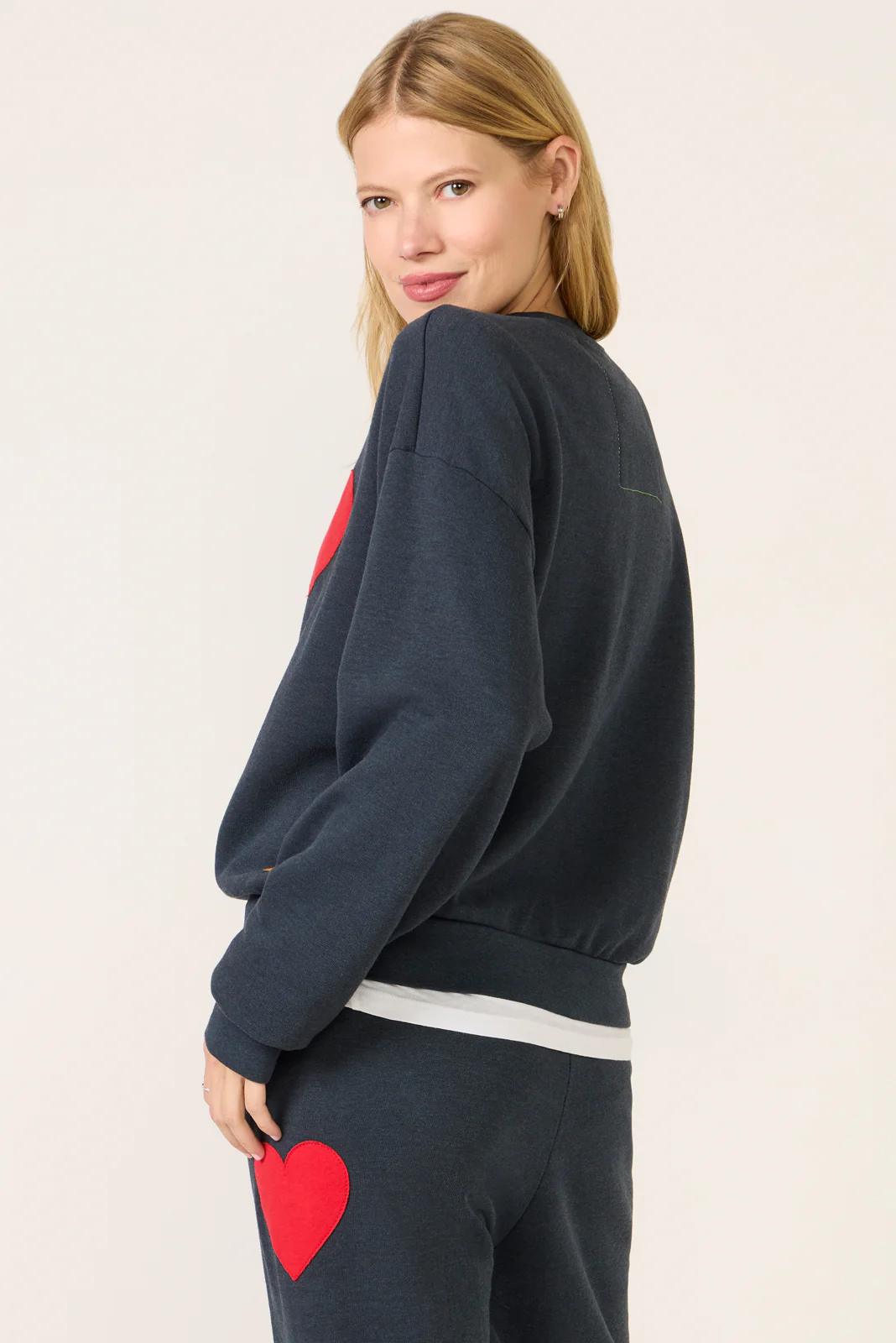Heart Stitch Crew Sweatshirt - Image 4