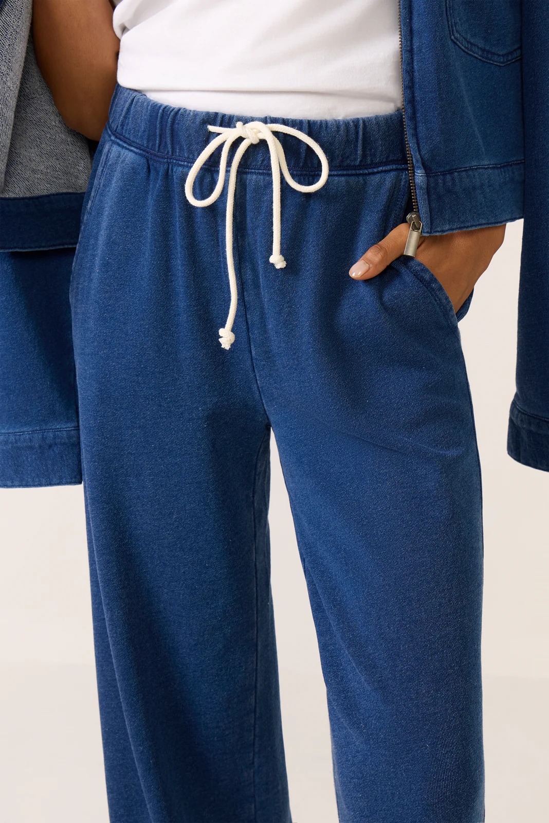 Hunter Knit Denim Wide Leg Pant - Image 2