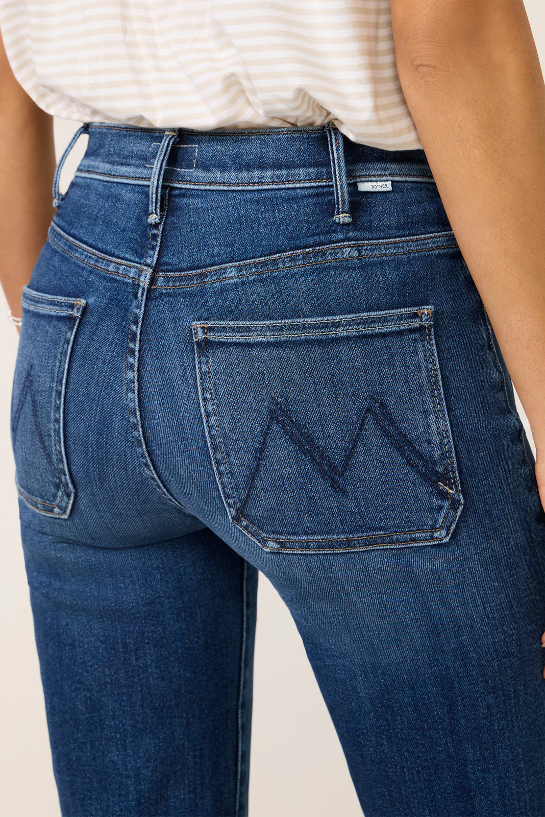 Hustler Roller Patch Pocket Skimp Wide Leg Jean - Image 3