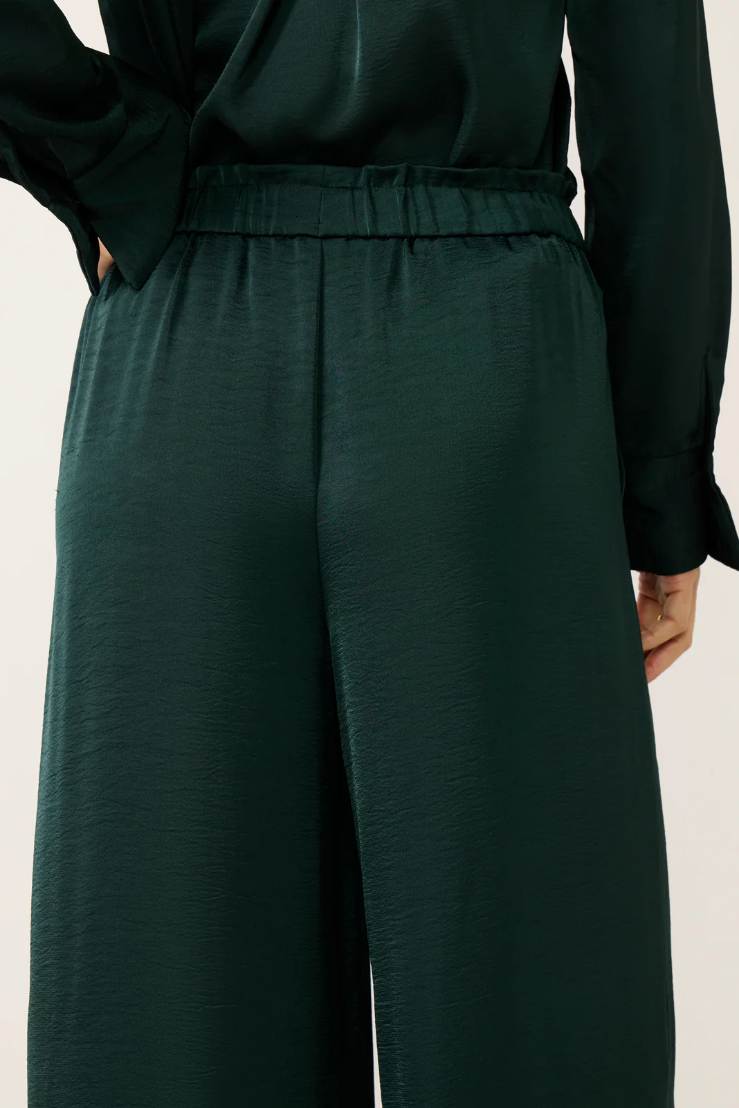 Isolde Wide Leg Satin Pant - Image 3