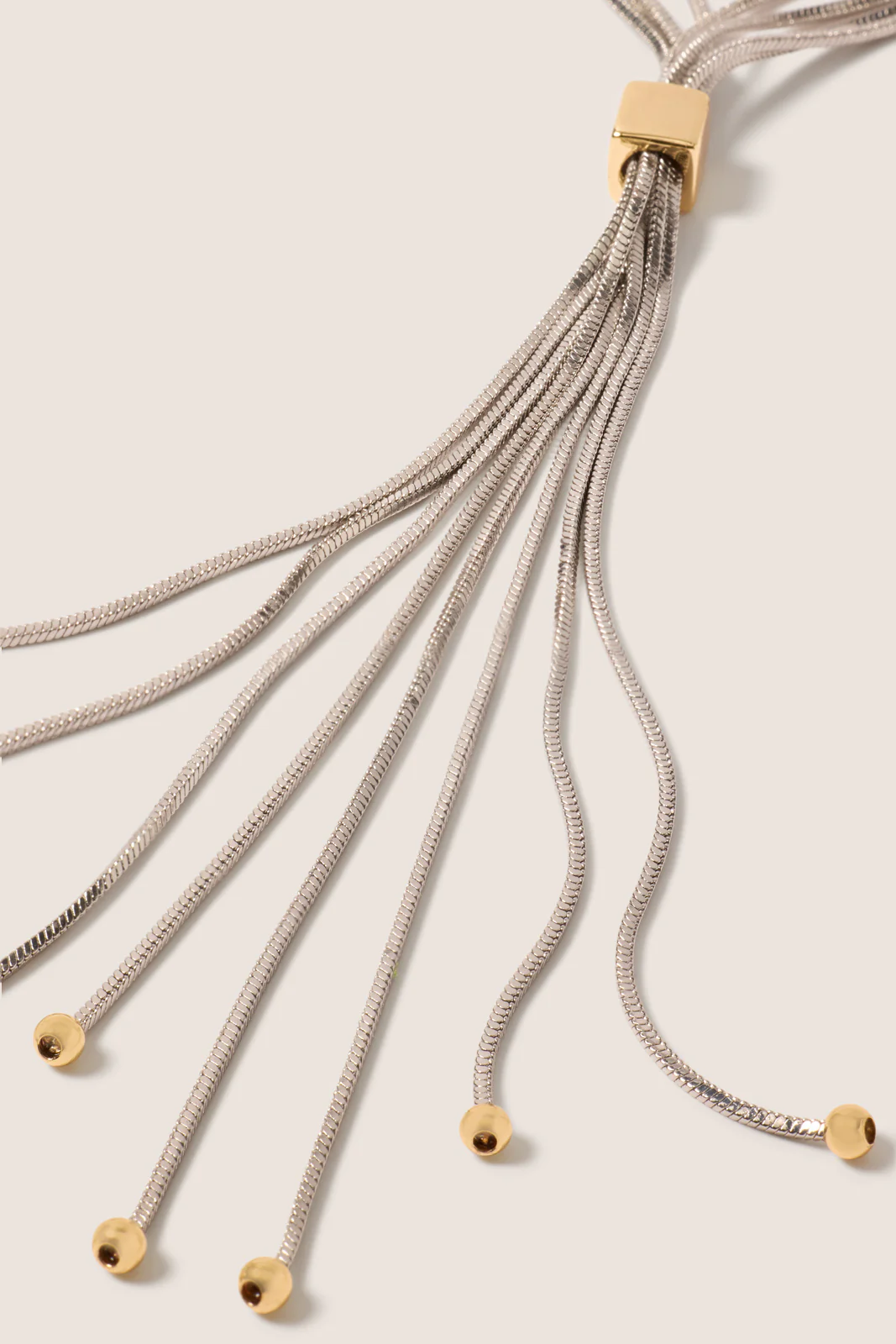 Ivy Two Tone Y Necklace - Image 2