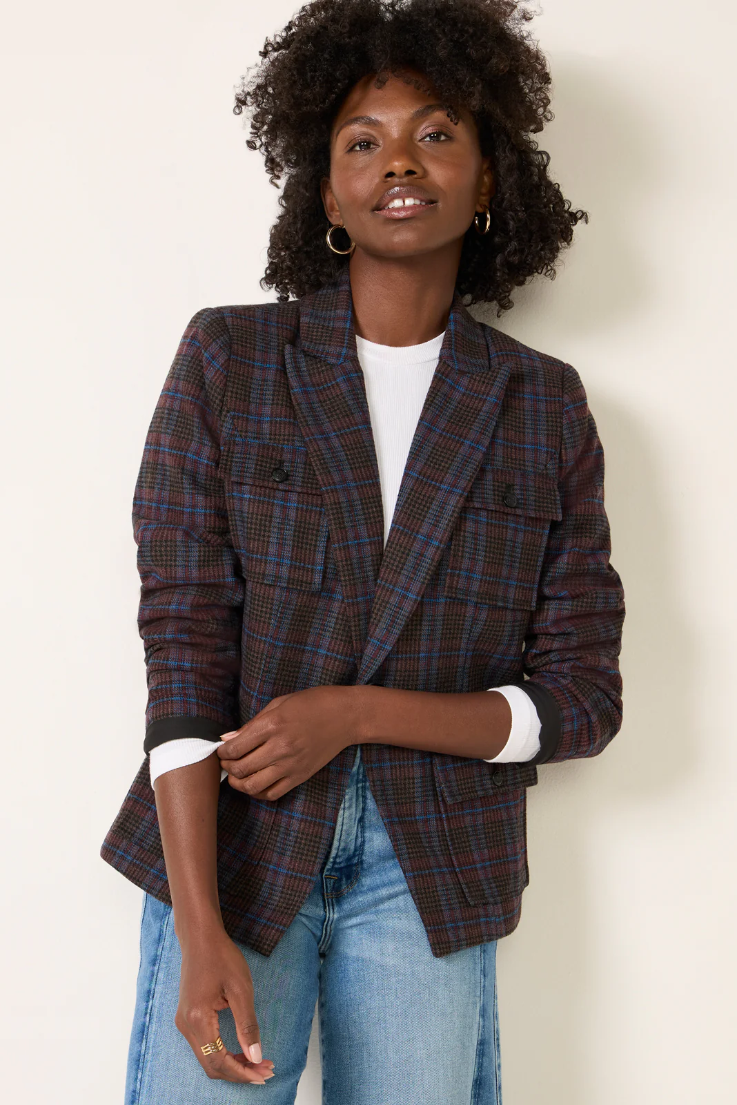Jackie Plaid Blazer - Image 6