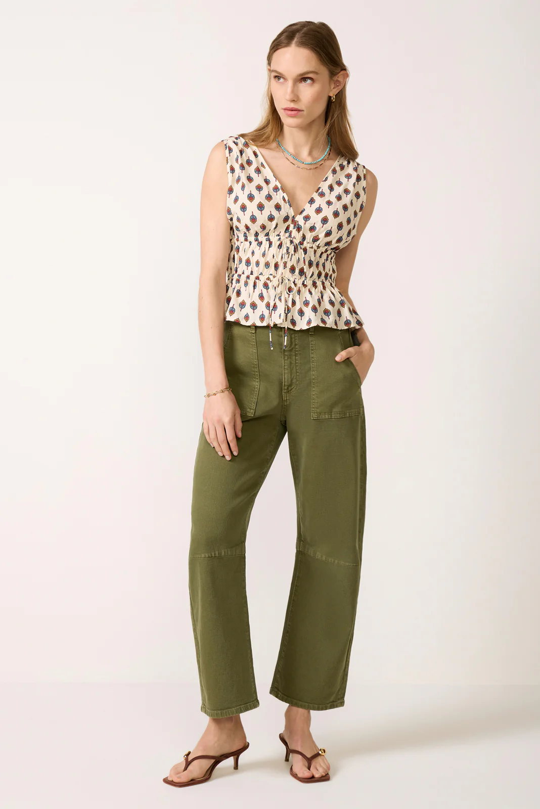 Jade Tie Front Tank - Image 2