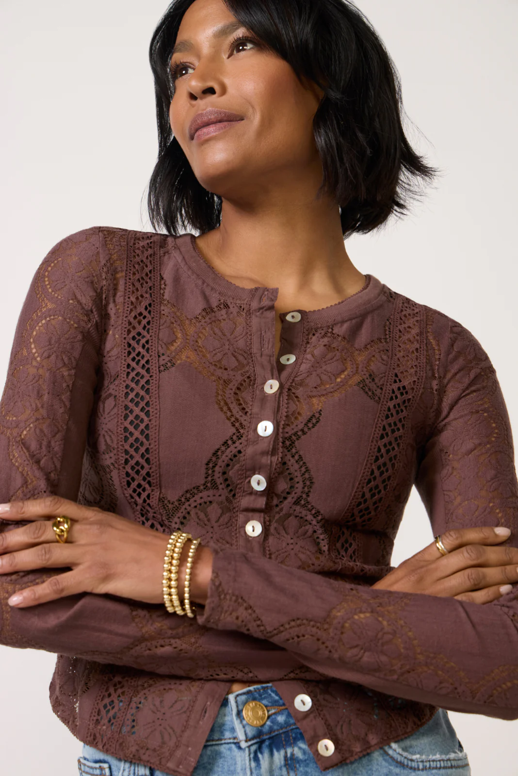 Jae Knit Long Sleeve Top - Image 3