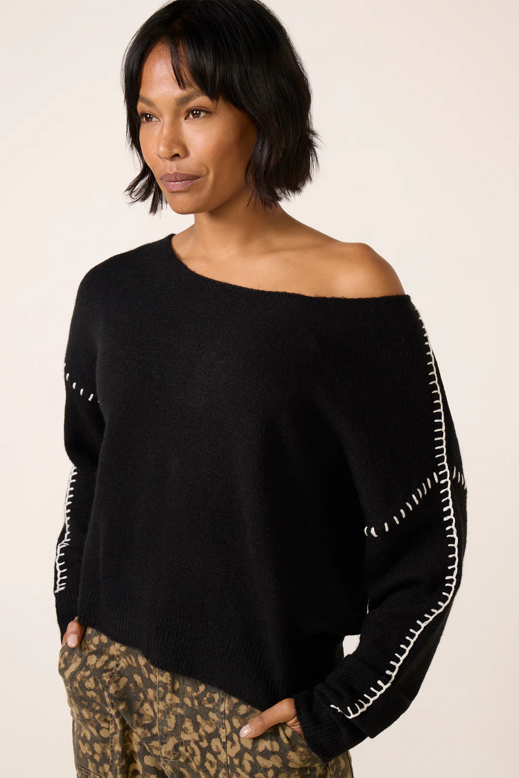 Jessie Whipsitch Off Shoulder Sweater - Image 3