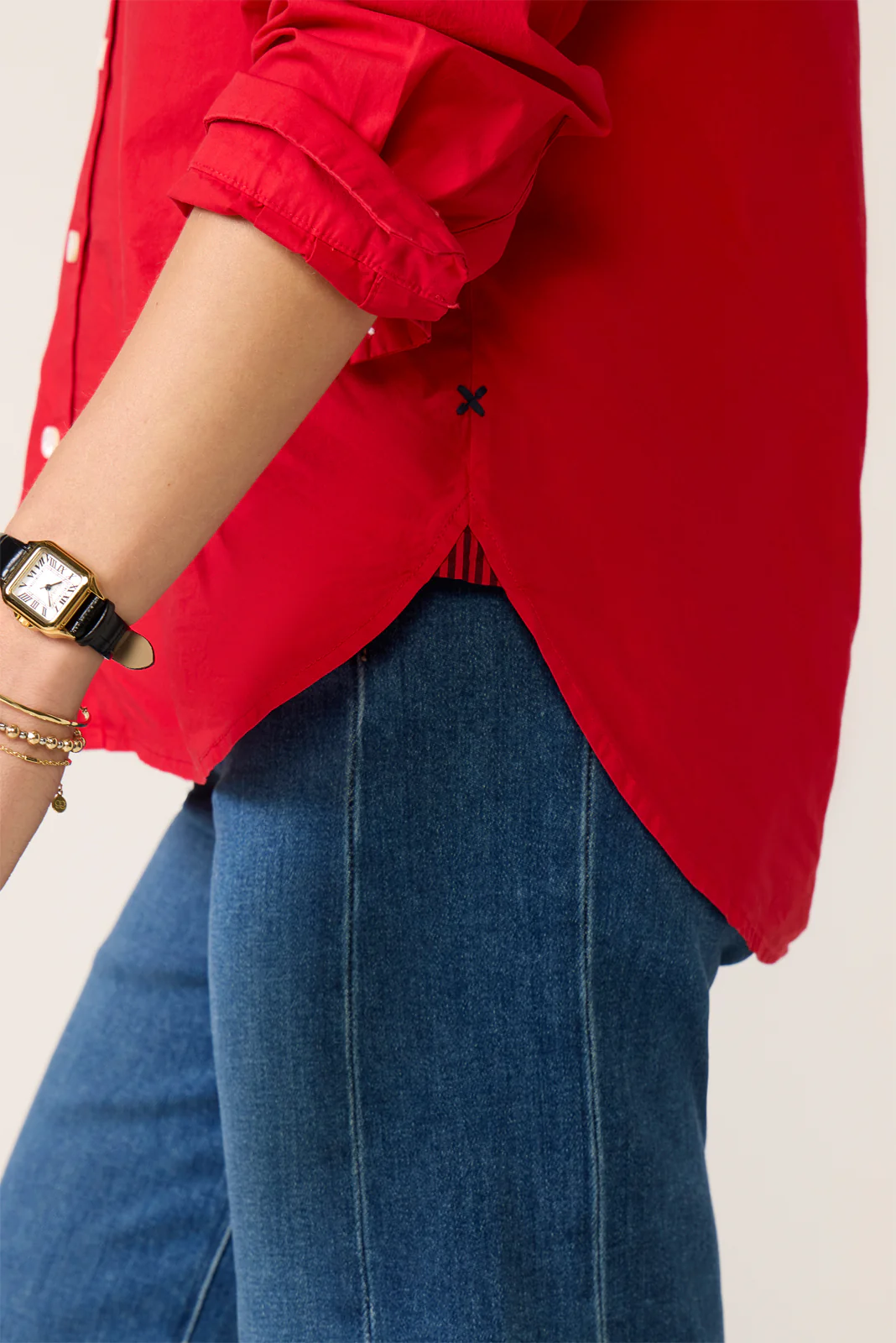 Jo Shirt in Cotton Poplin - Image 3