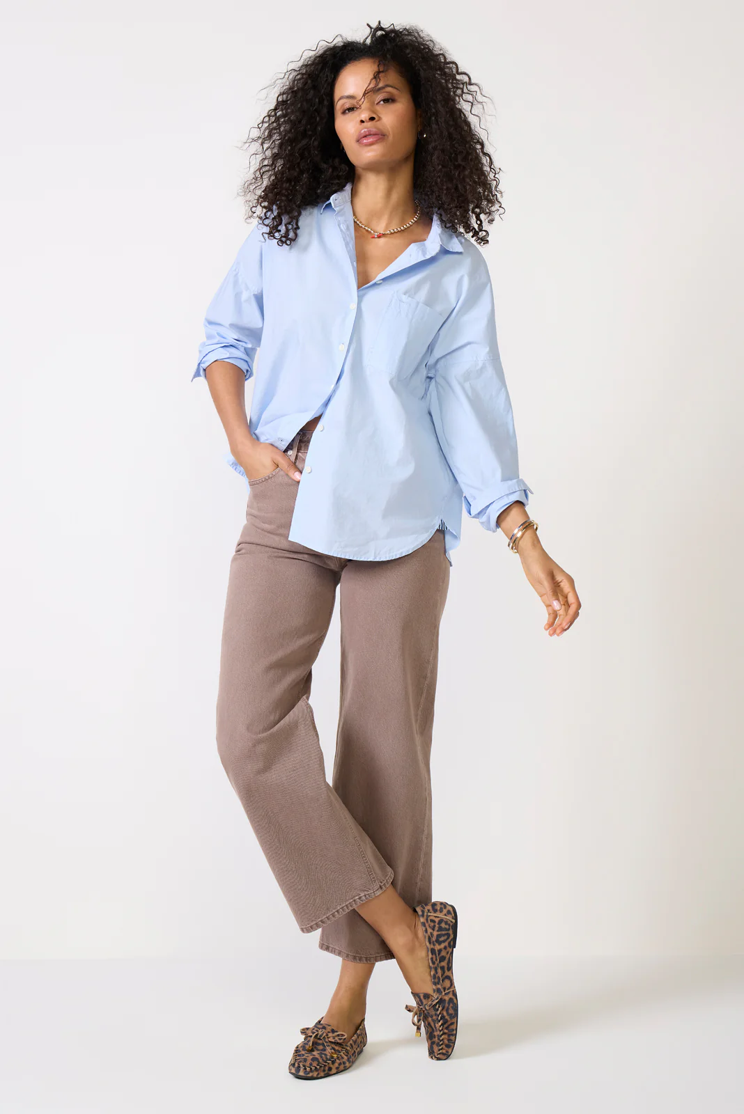 Jo Shirt in Cotton Poplin - Image 2