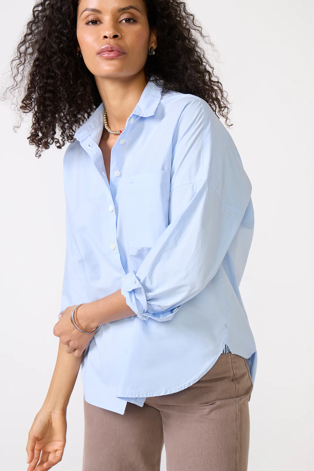 Jo Shirt in Cotton Poplin - Image 6