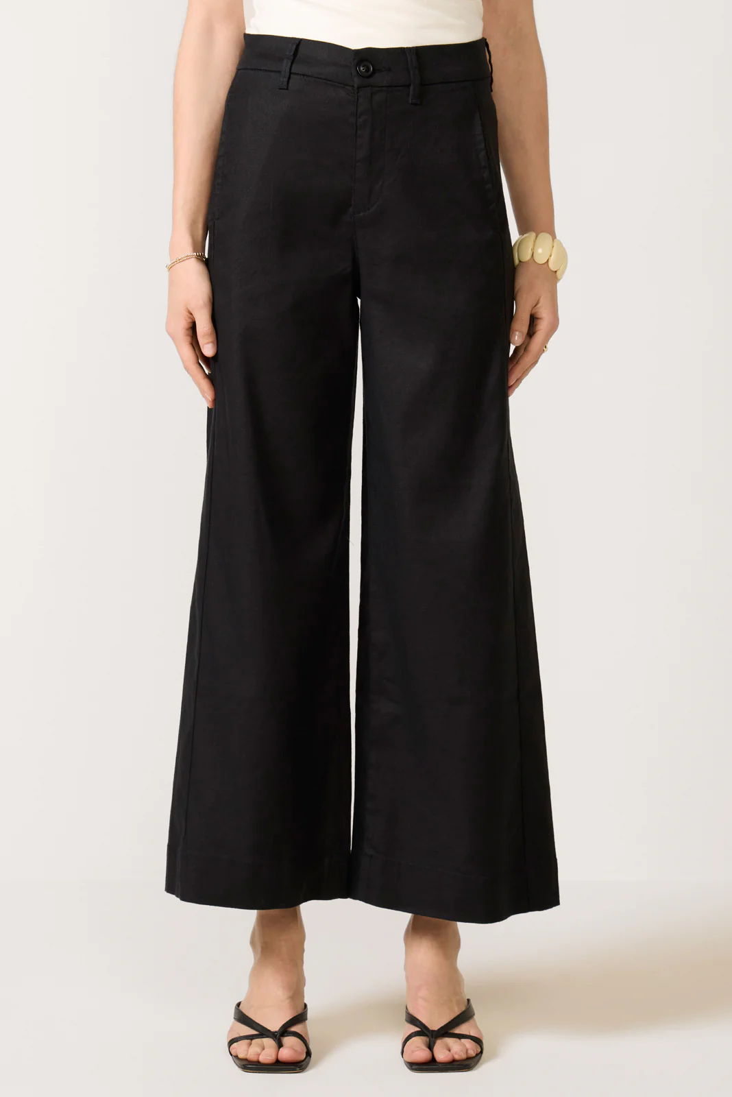 Joelle Stretch Linen Crop Pant - Image 5