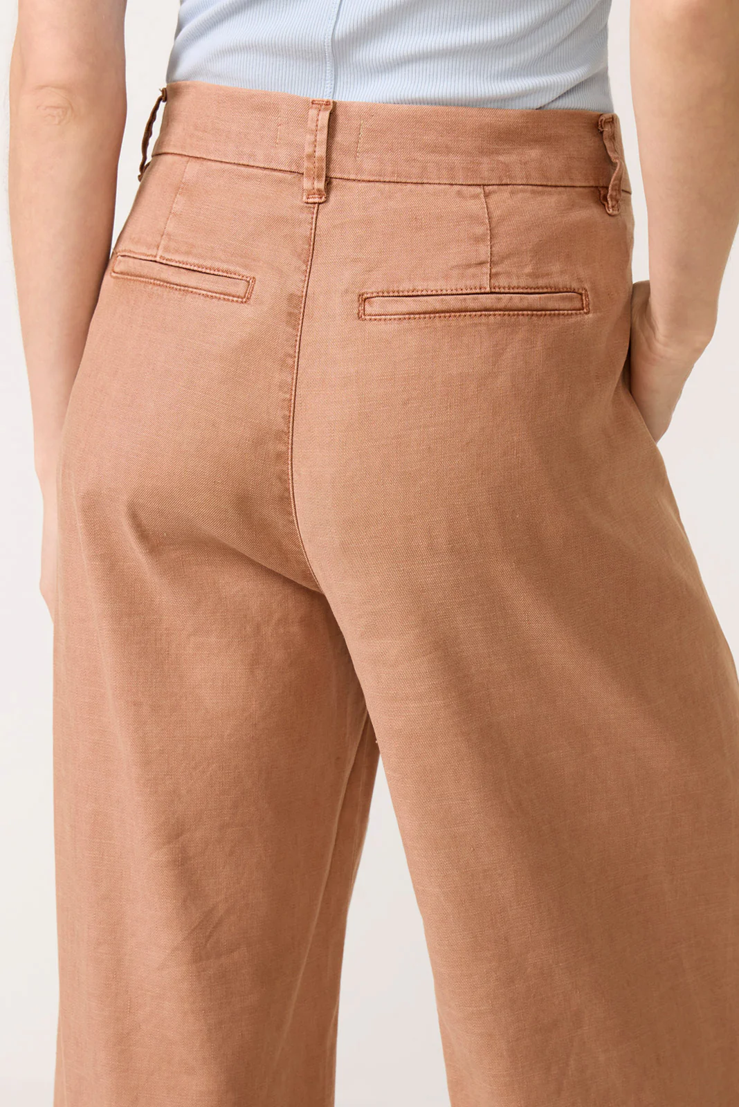 Joelle Stretch Linen Crop Pant - Image 3