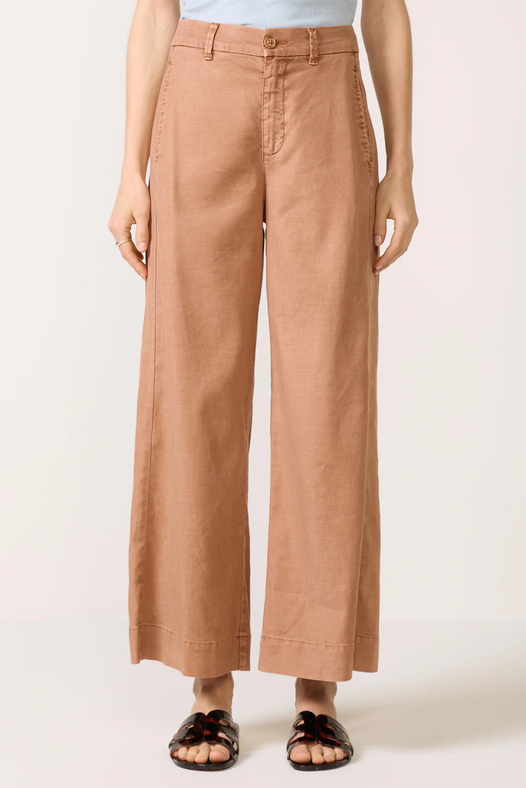 Joelle Stretch Linen Crop Pant - Image 5