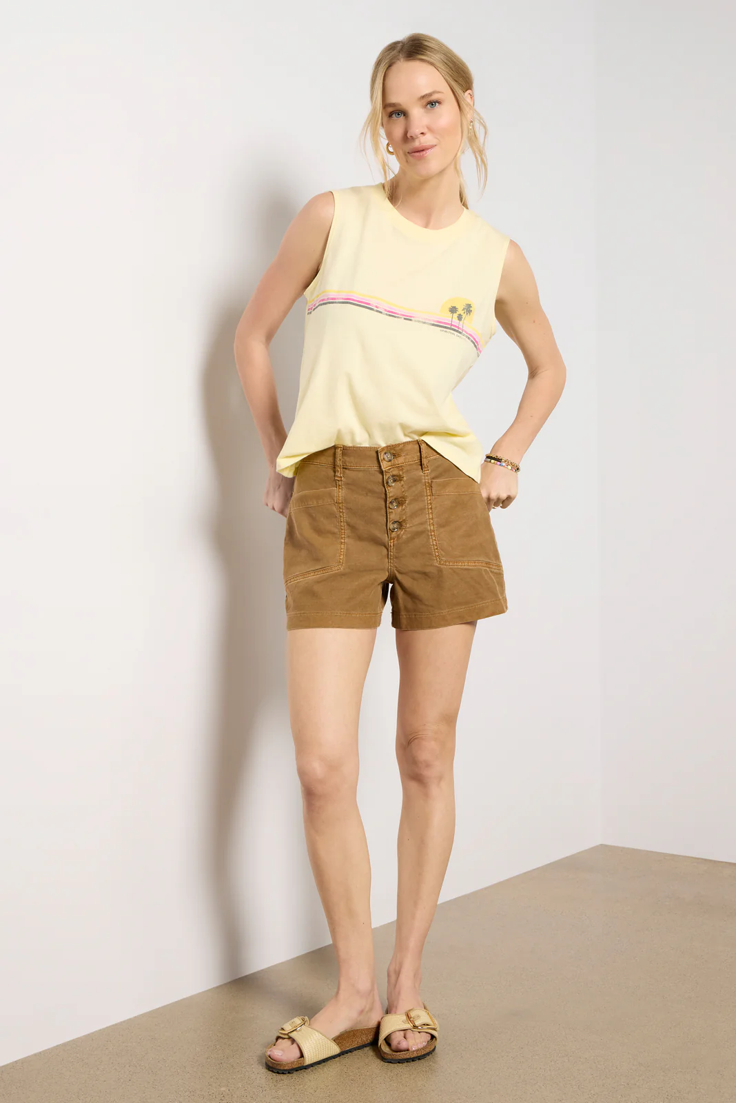 Joelle Stretch Linen Short - Image 2