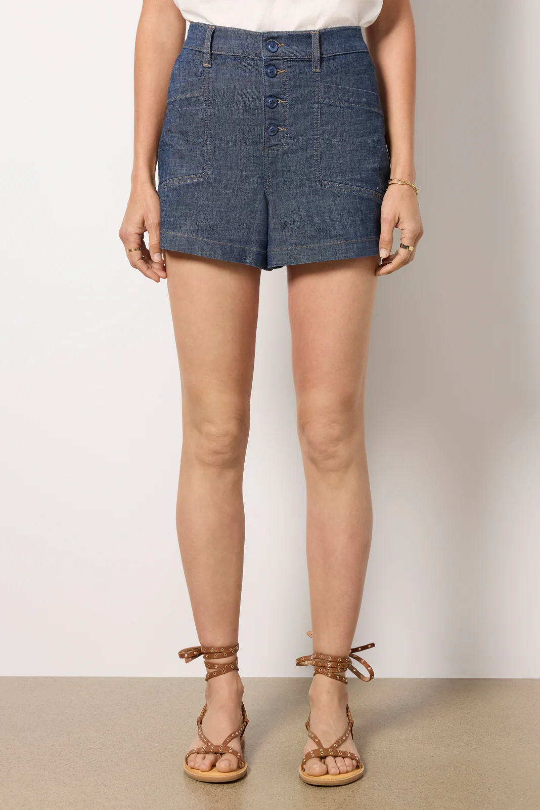 Joelle Stretch Linen Short - Image 6