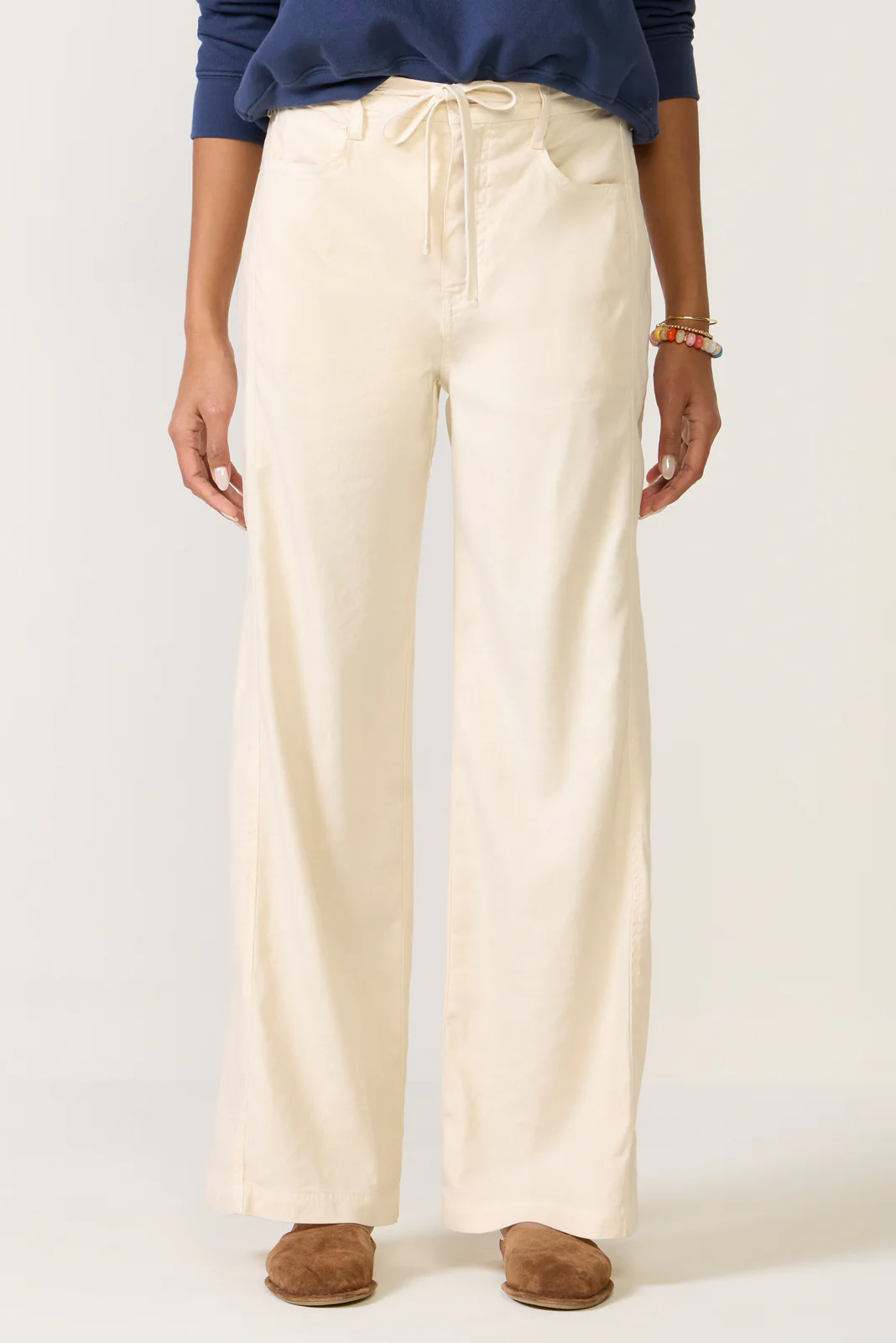 Joelle Stretch Linen Trouser with Tie Waist - Image 6