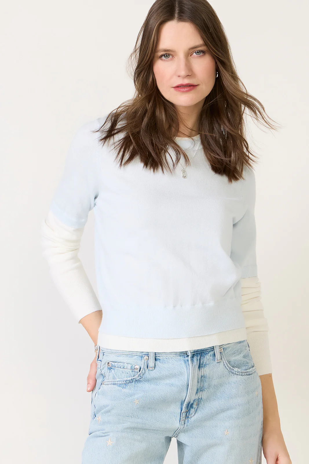Joie Twofer Sweater Tee - Image 5