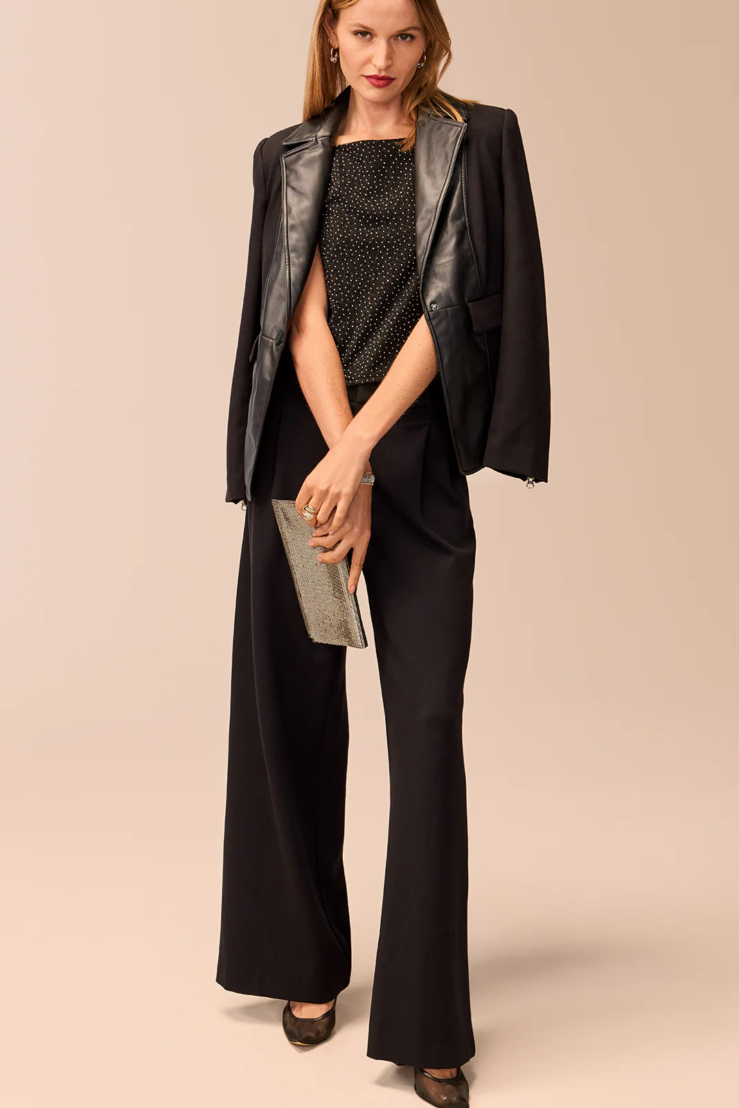 Kaiya Mixed Media Blazer - Image 7