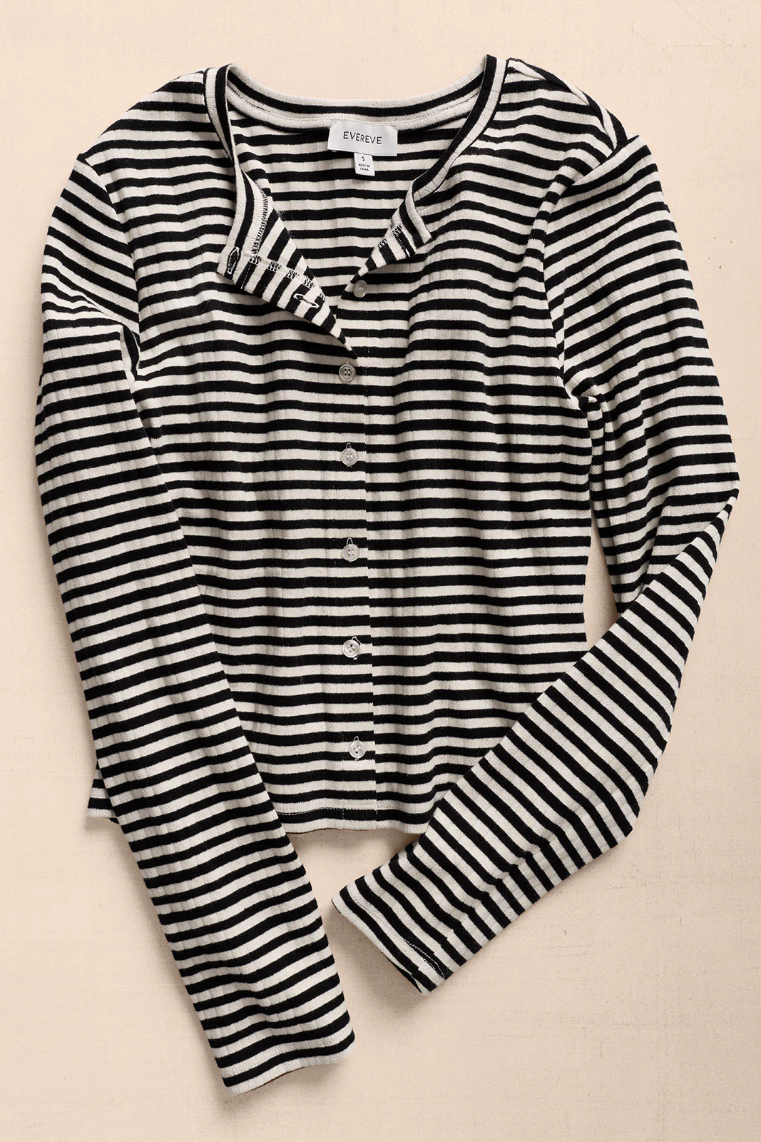 Kara Stripe Pointelle Top - Image 6