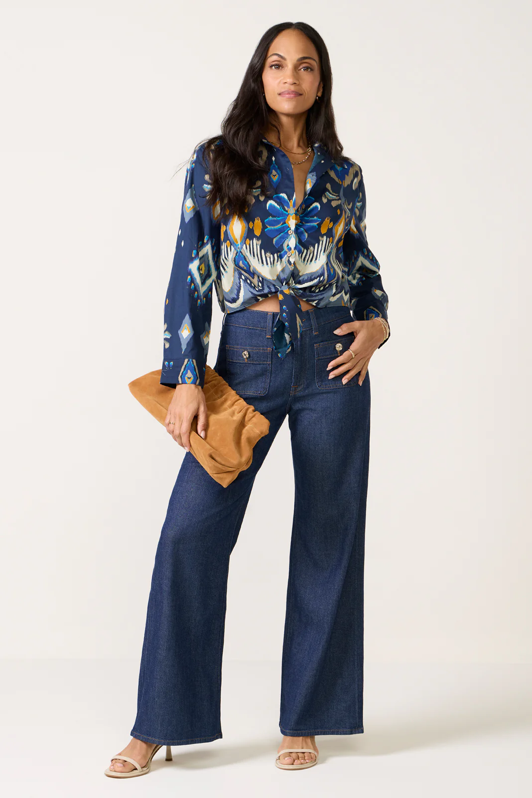Kayla Tie Front Shirt - Image 2