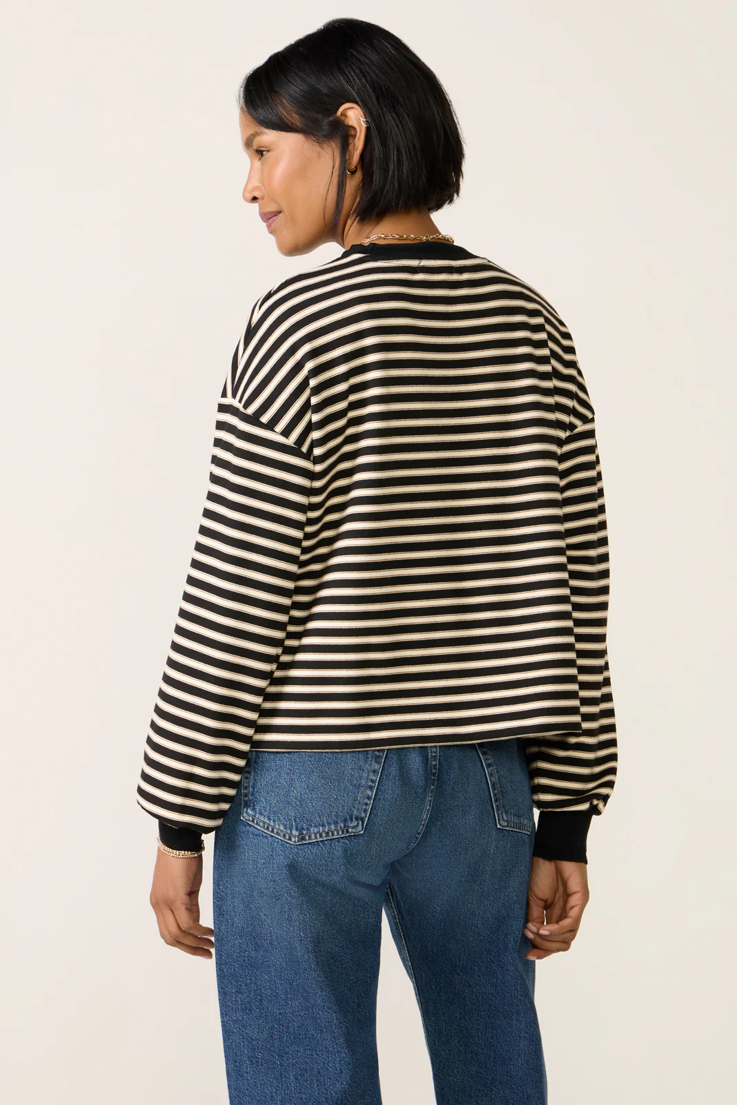 Kaylin Cozy Stripe Tee - Image 4